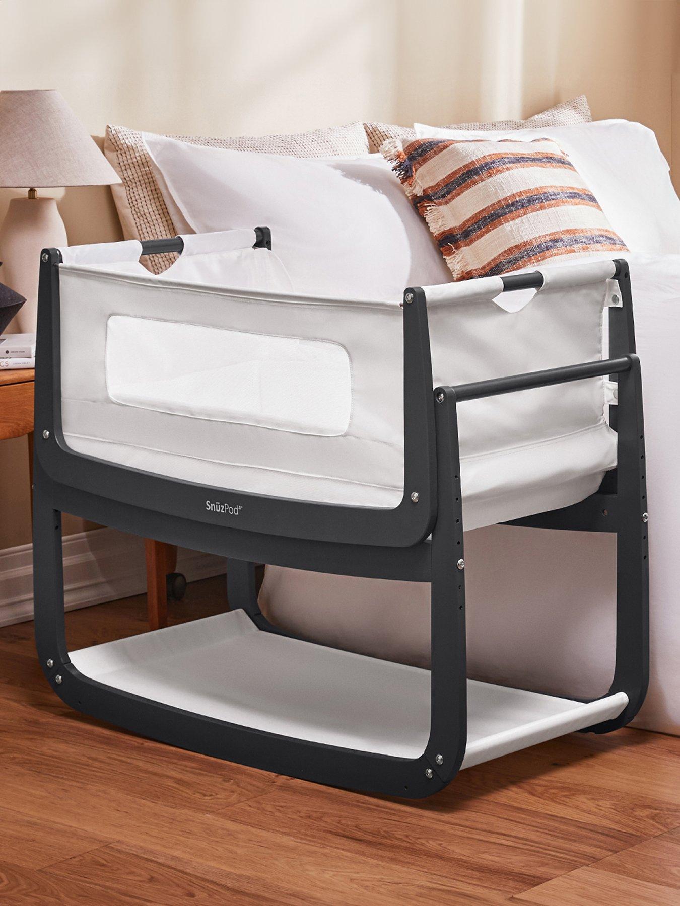 snuz-snuzpod-4-bedside-crib-with-mattress-slatefront