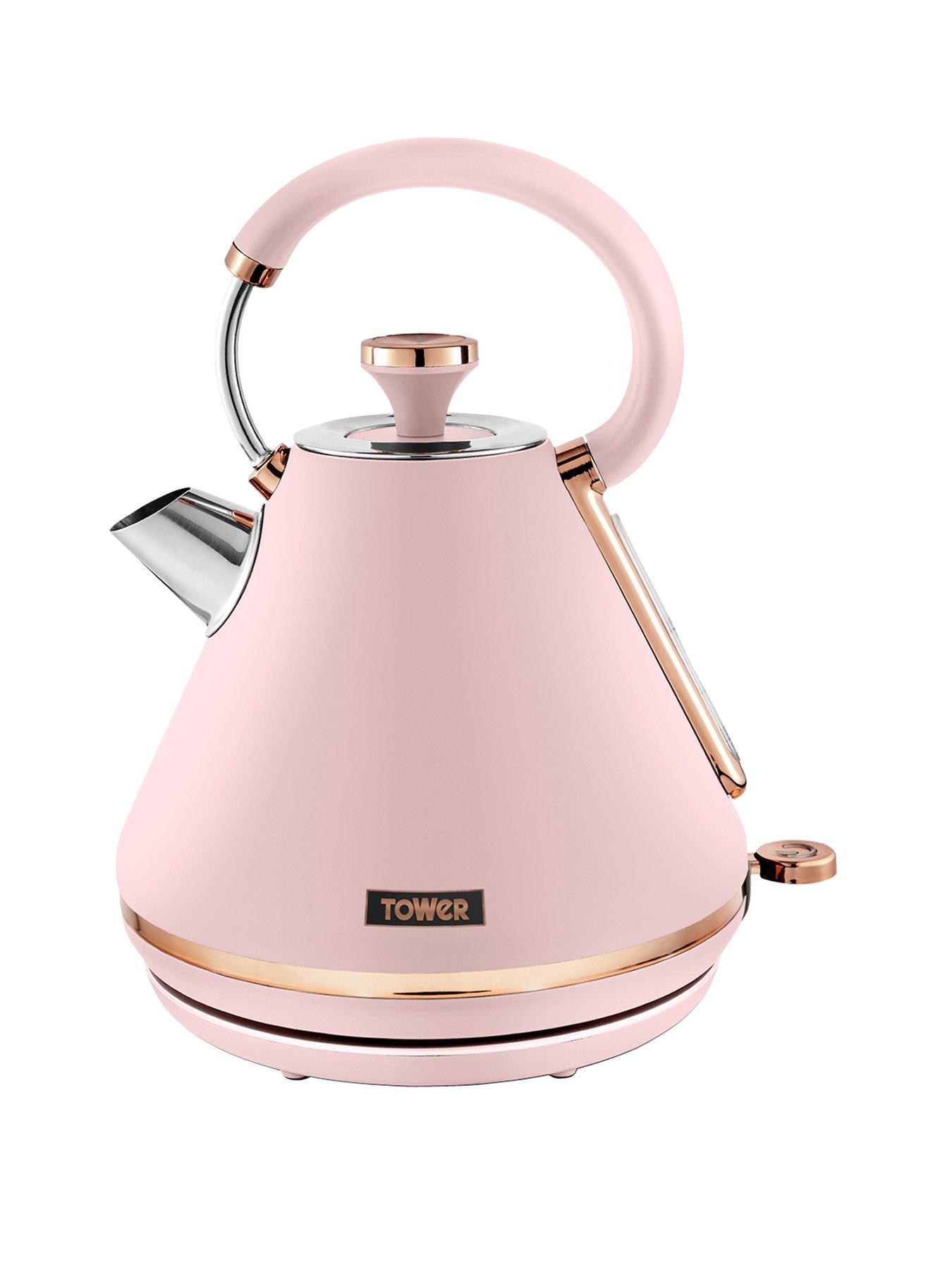 Tower Cavaletto 1.7L Pyramid Kettle - Pink in One Colour