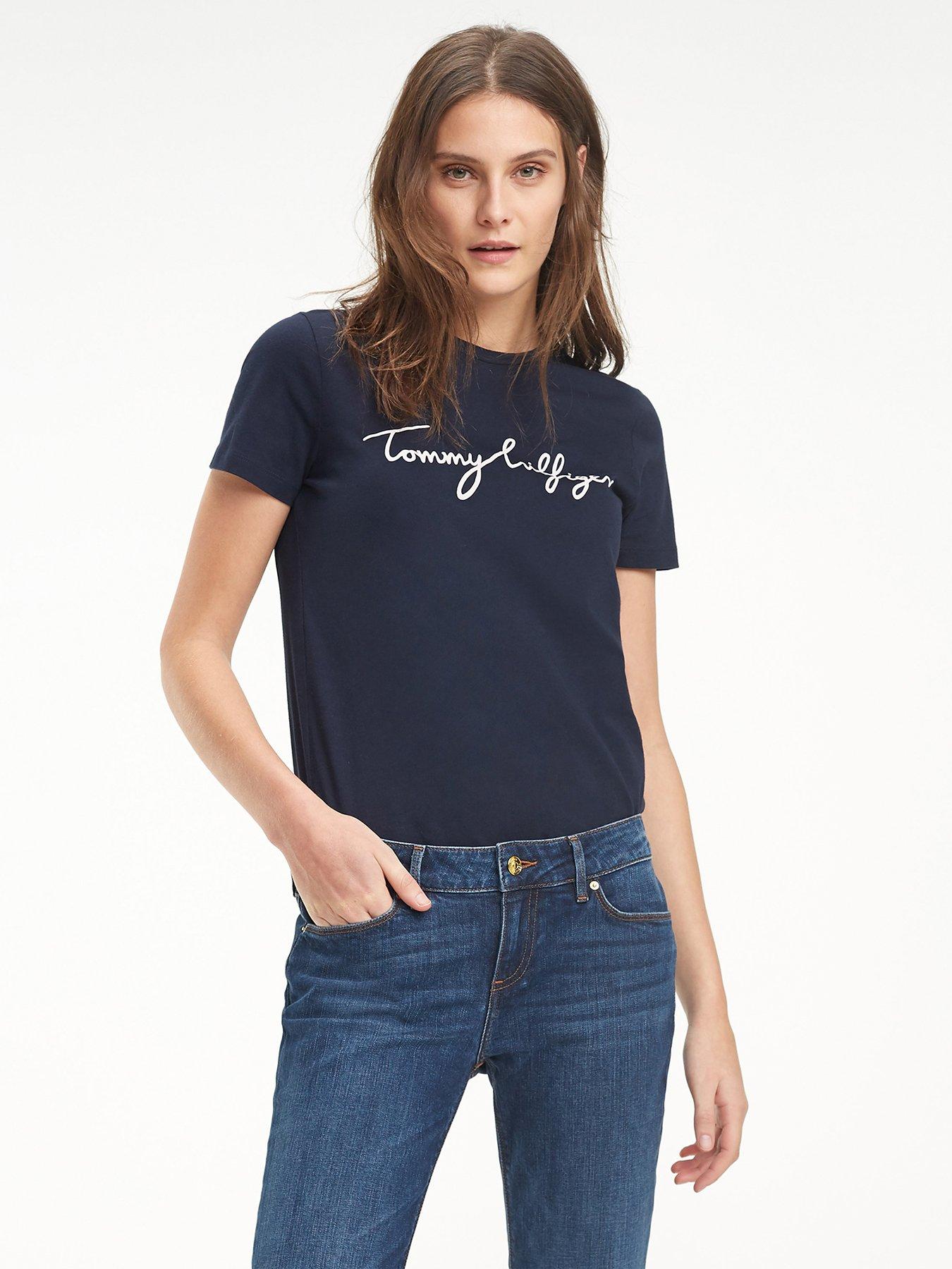 tommy-hilfiger-tommy-heritage-crew-neck-graphic-t-shirt-navyfront