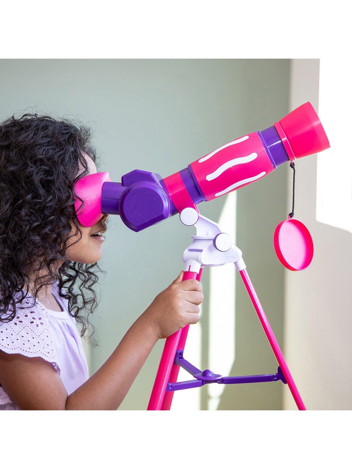 LEARNING RESOURCES Geosafari Jr. My First Telescope pink Very