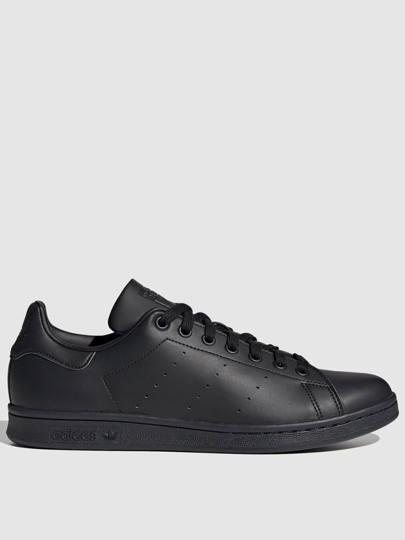 adidas black stan smith trainers