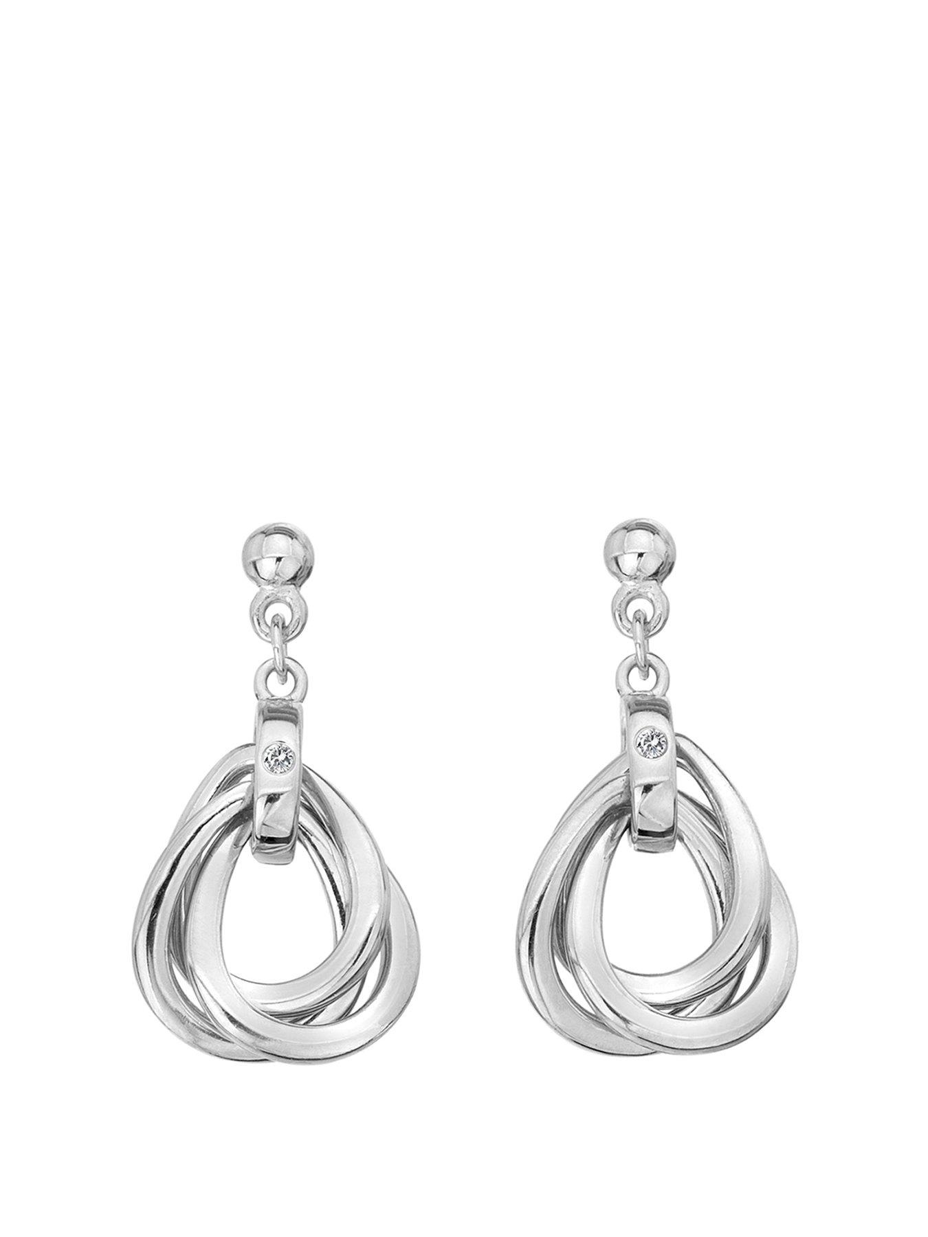 Hot Diamonds Hot Diamonds Trio Teardrop Earrings