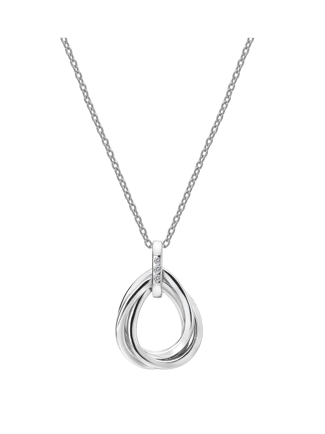Hot Diamonds Trio Teardrop Pendant