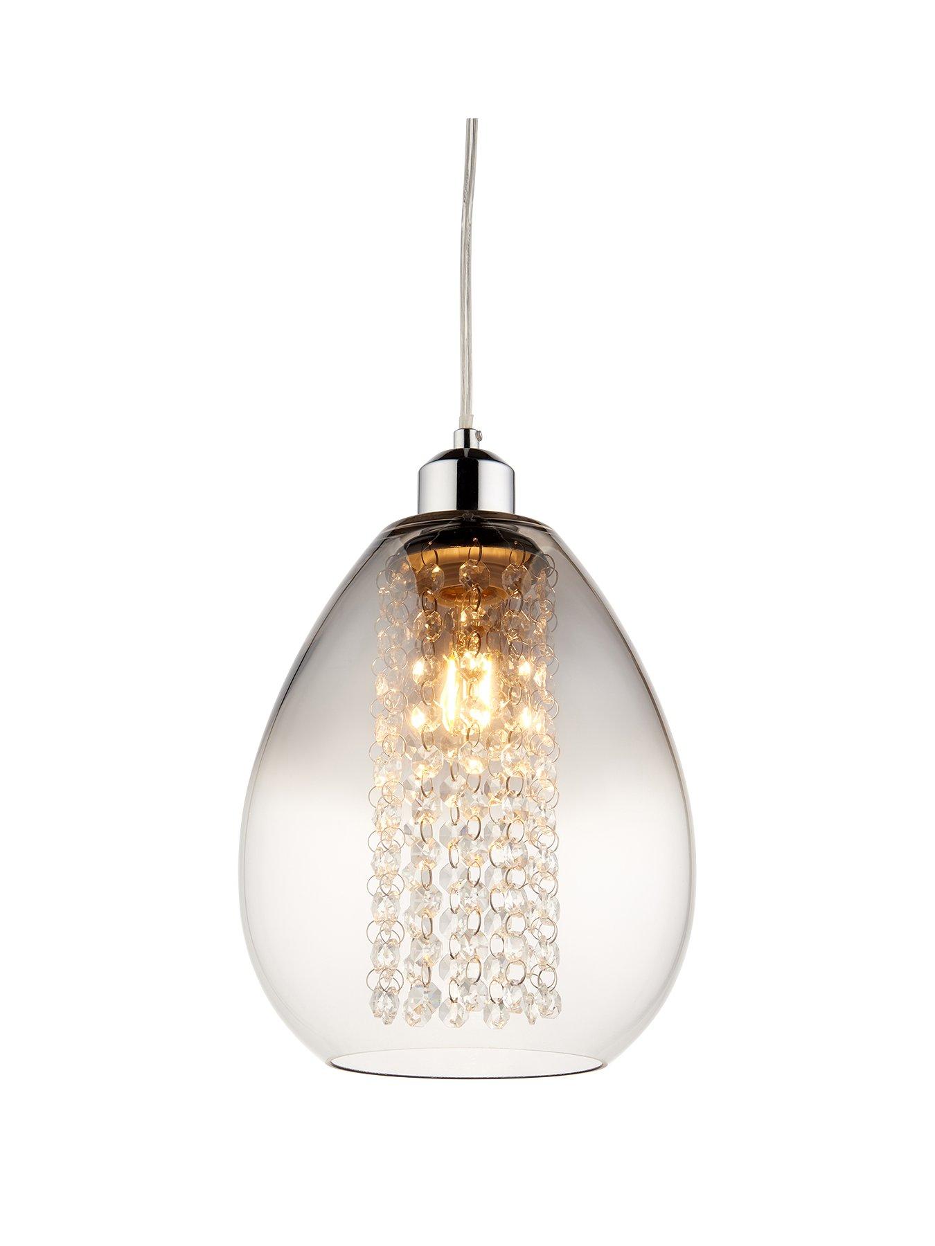 Image 1 of 3 of Very Home Alyssum Droplet Glass Easy Fit Shade