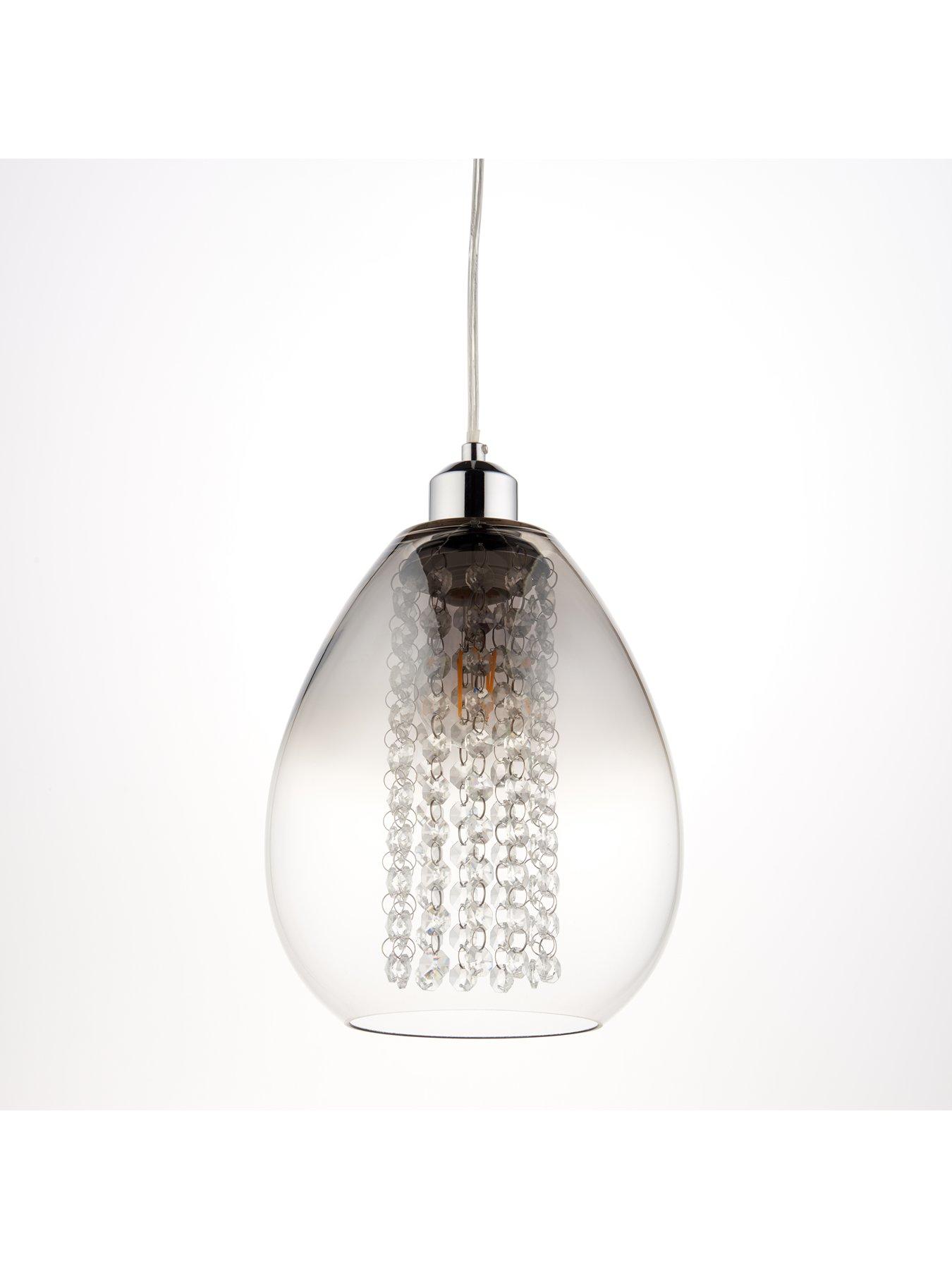 Image 2 of 3 of Very Home Alyssum Droplet Glass Easy Fit Shade