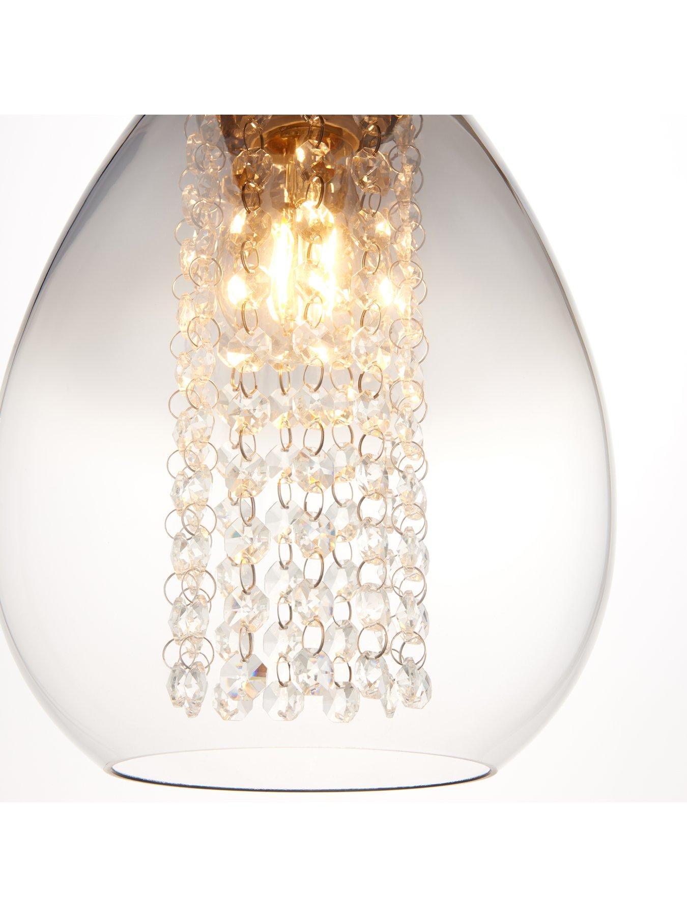 Image 3 of 3 of Very Home Alyssum Droplet Glass Easy Fit Shade