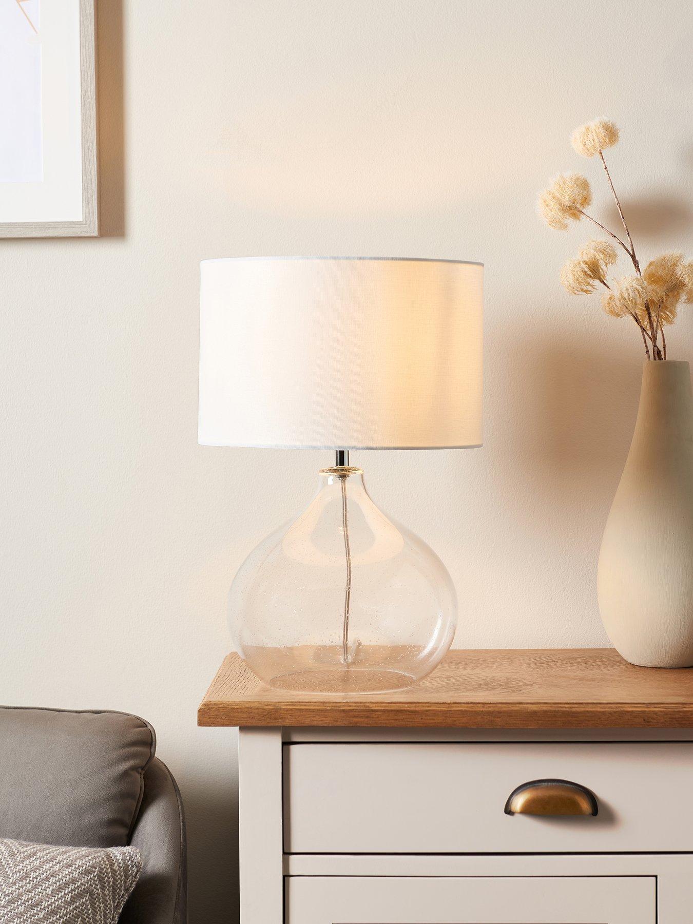 Very Home Dew Glass Table Lamp - Clear
