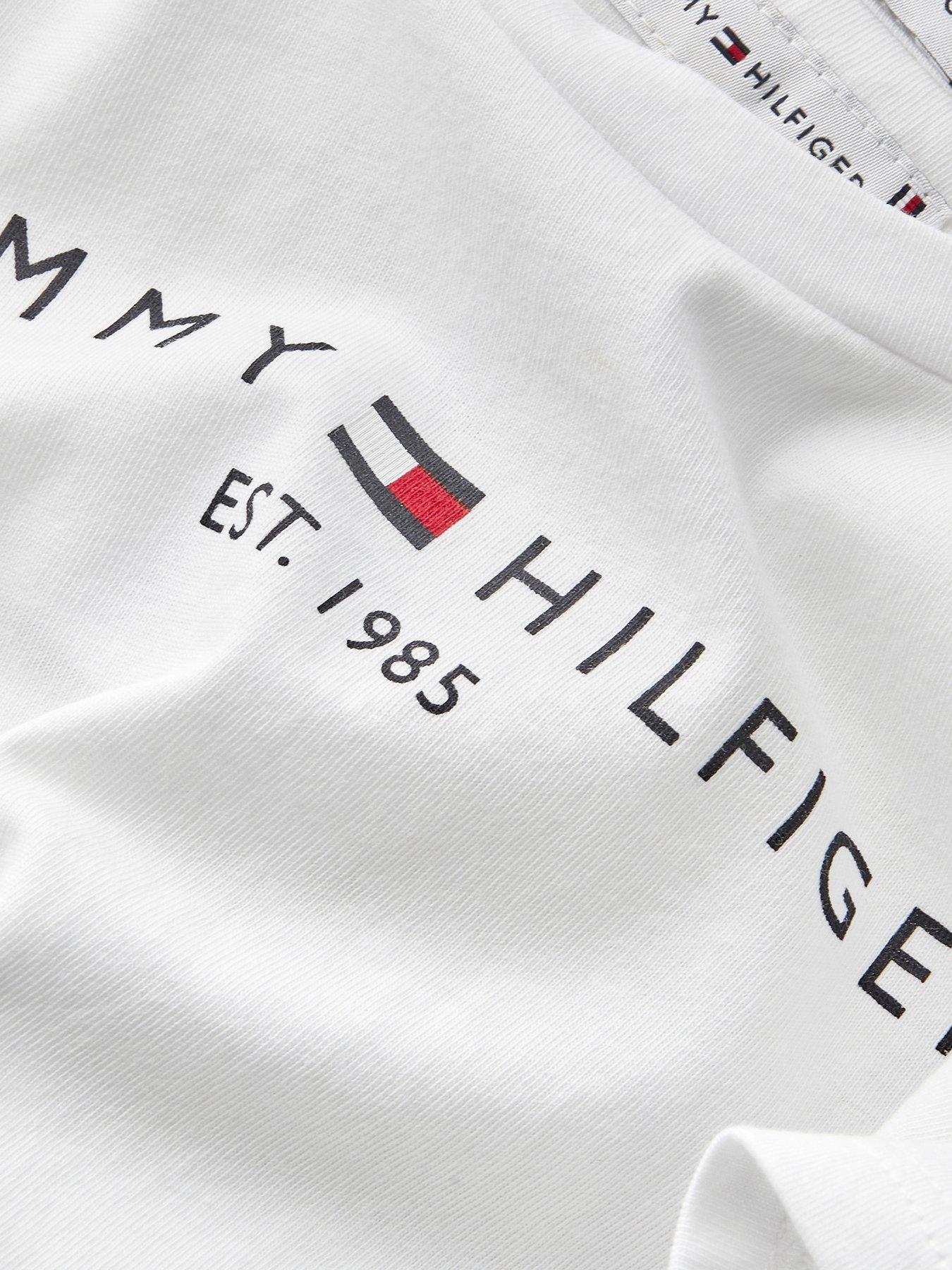 Image 3 of 3 of Tommy Hilfiger Girls Essential Short Sleeve T-Shirt - White