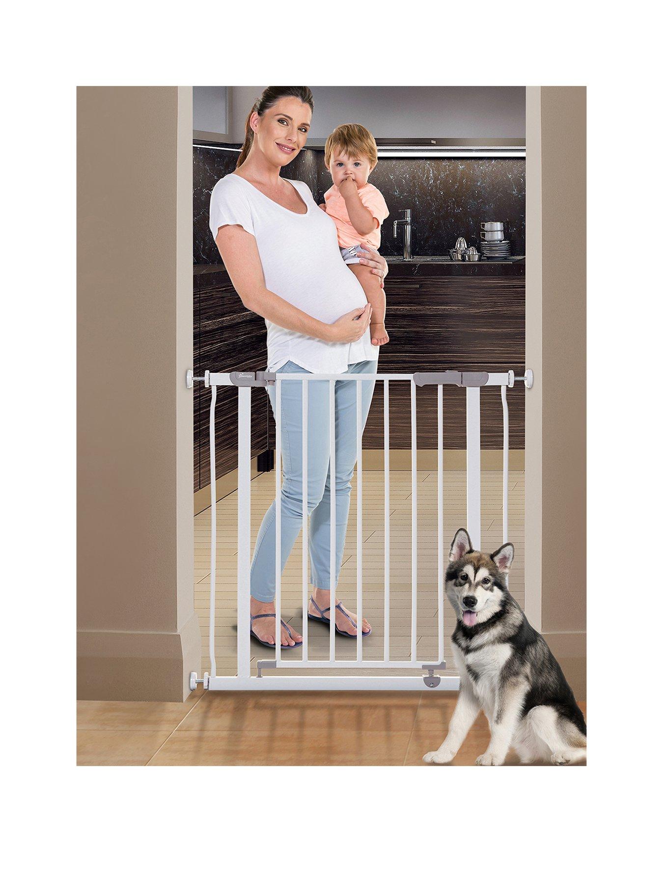 Image of Dreambaby Ava Metal Safety Gate with Stay-Open Feature (75-81cm) - White