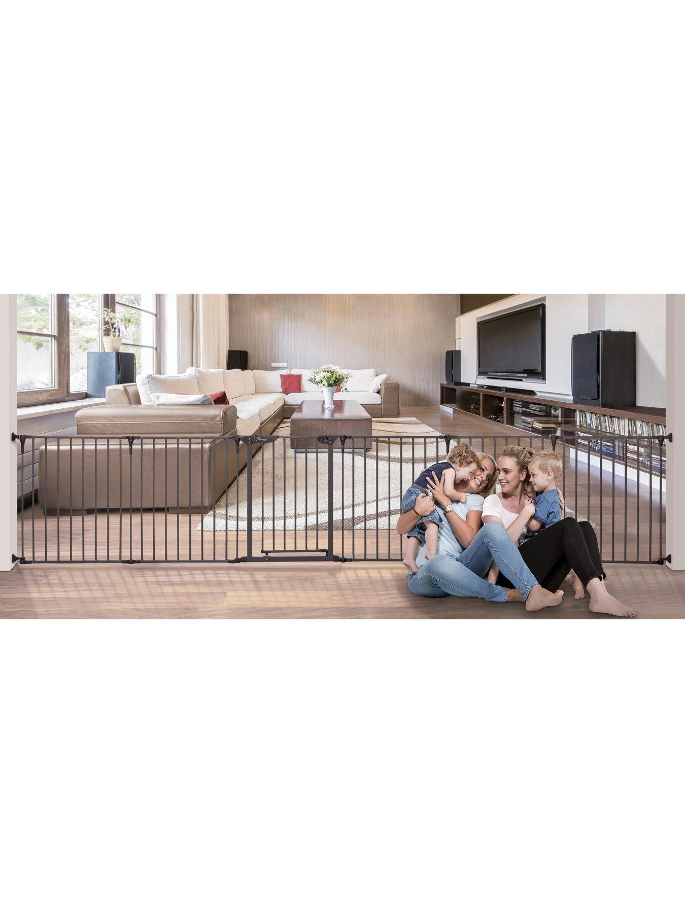 dreambaby-royale-converta-3-in-1-metal-playpen-fire-barrier-charcoaldetail