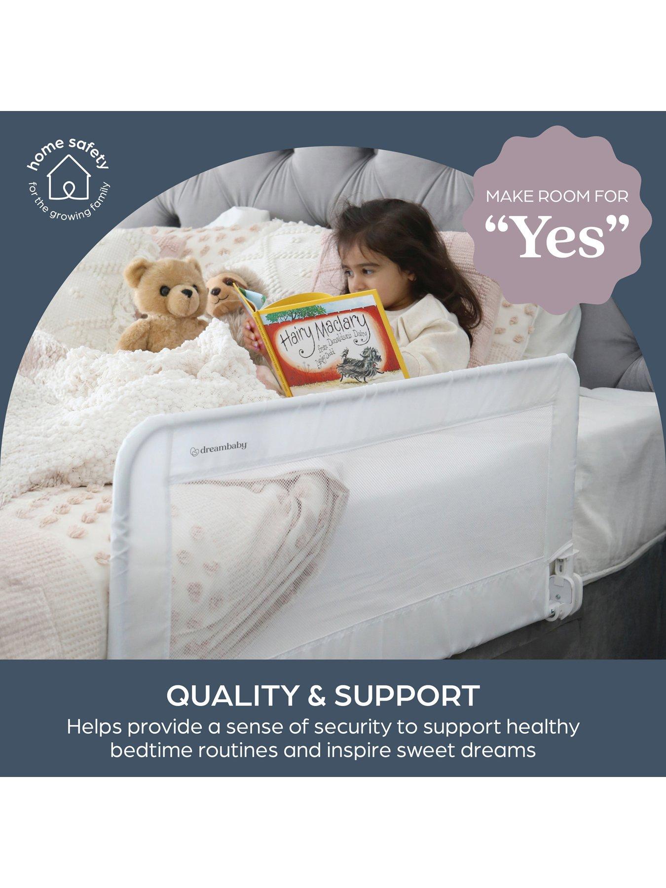 dreambaby-prague-bedrail-110cm-wide-x-455cm-high-white