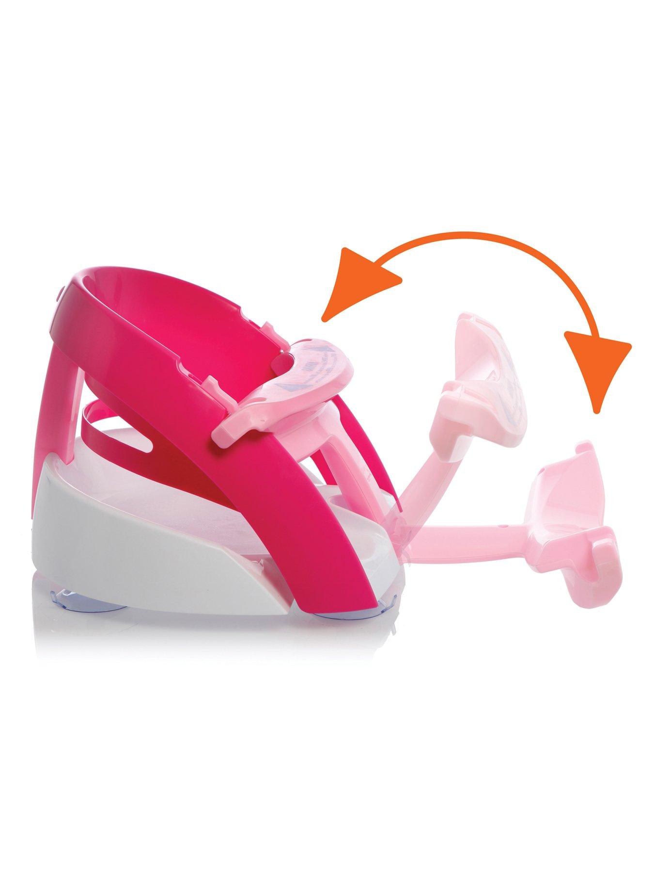 dreambaby-premium-bath-seat-with-bonus-xtra-large-water-scoop-and-front-t-bar-pinkback