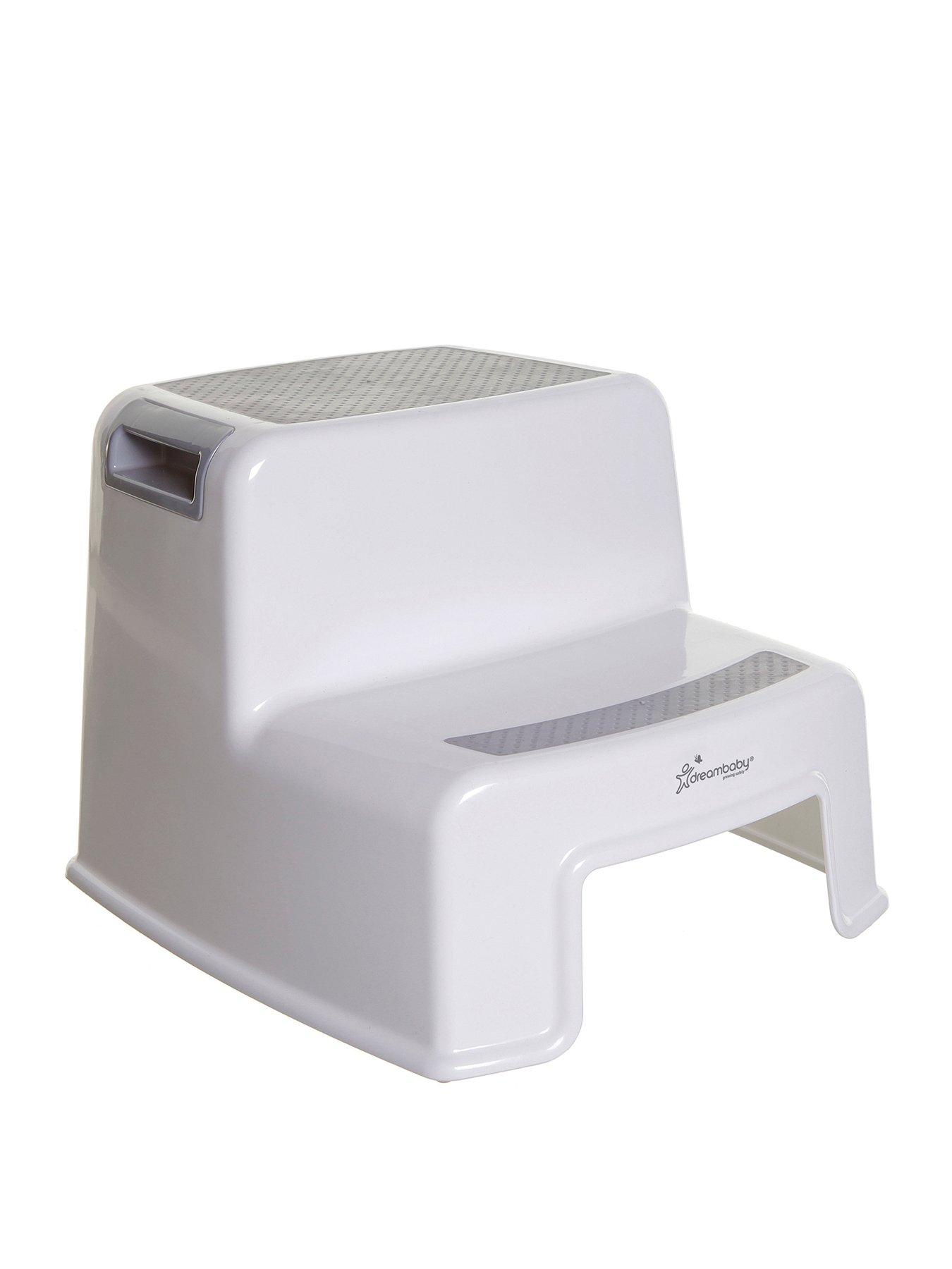 Image 1 of 5 of Dreambaby 2 Height 2-Up Step Stool - Grey/White