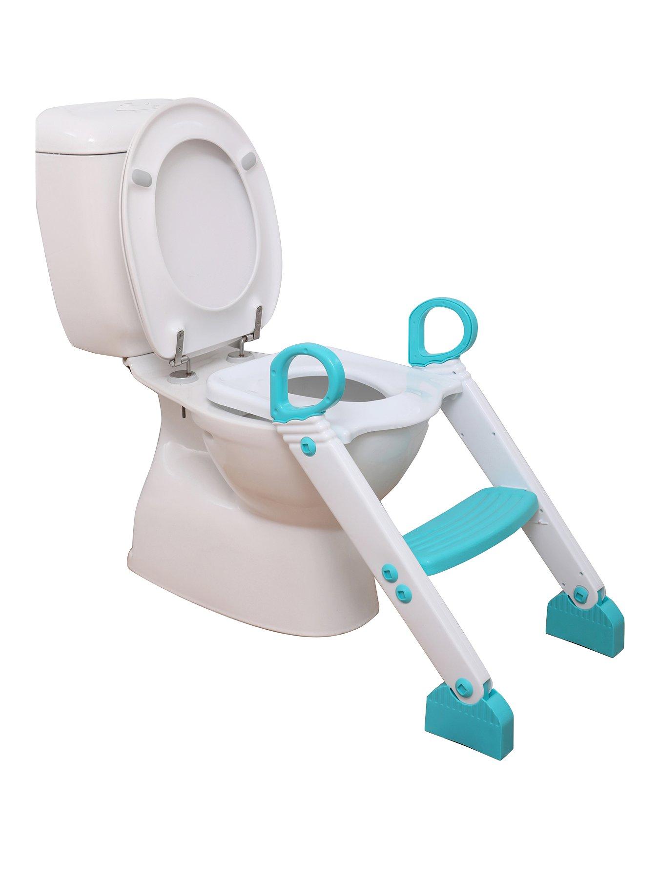 Image 1 of 5 of Dreambaby Step-Up Toilet Trainer - Aqua/White