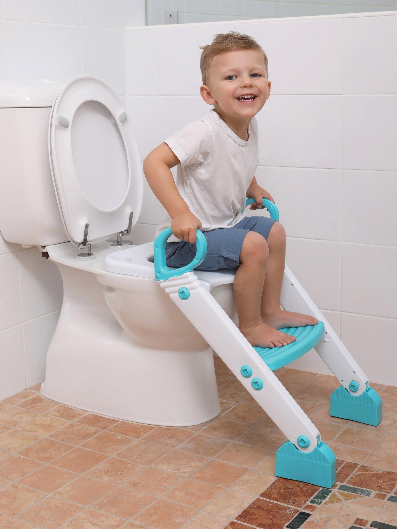 Image 2 of 5 of Dreambaby Step-Up Toilet Trainer - Aqua/White