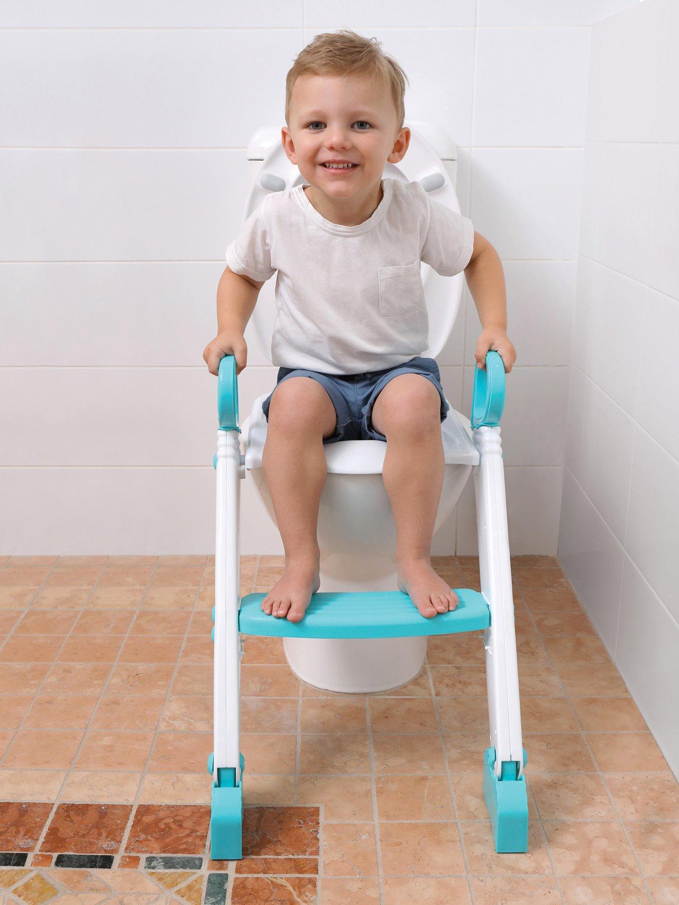 Image 4 of 5 of Dreambaby Step-Up Toilet Trainer - Aqua/White