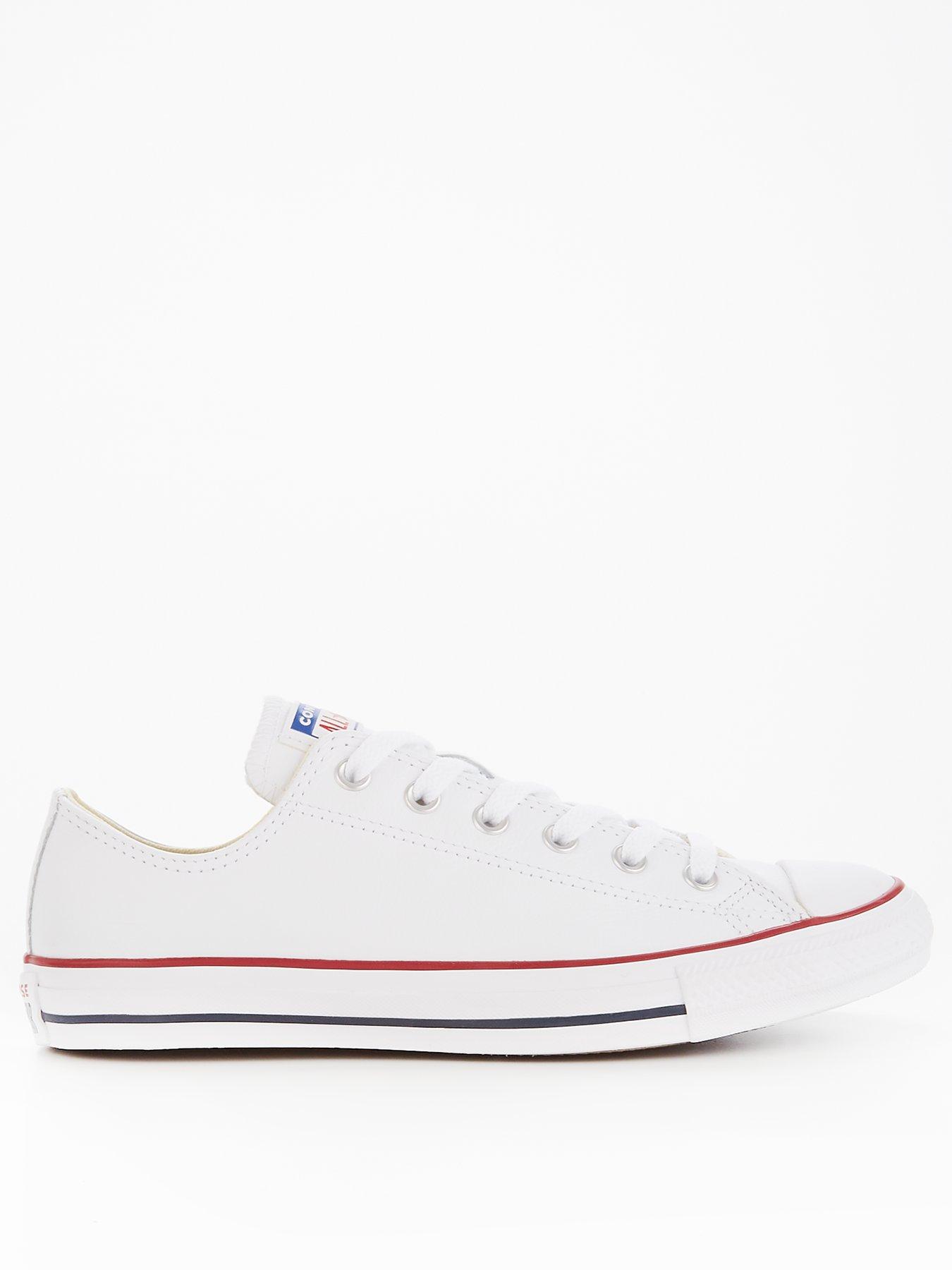 Mens low on sale top white converse