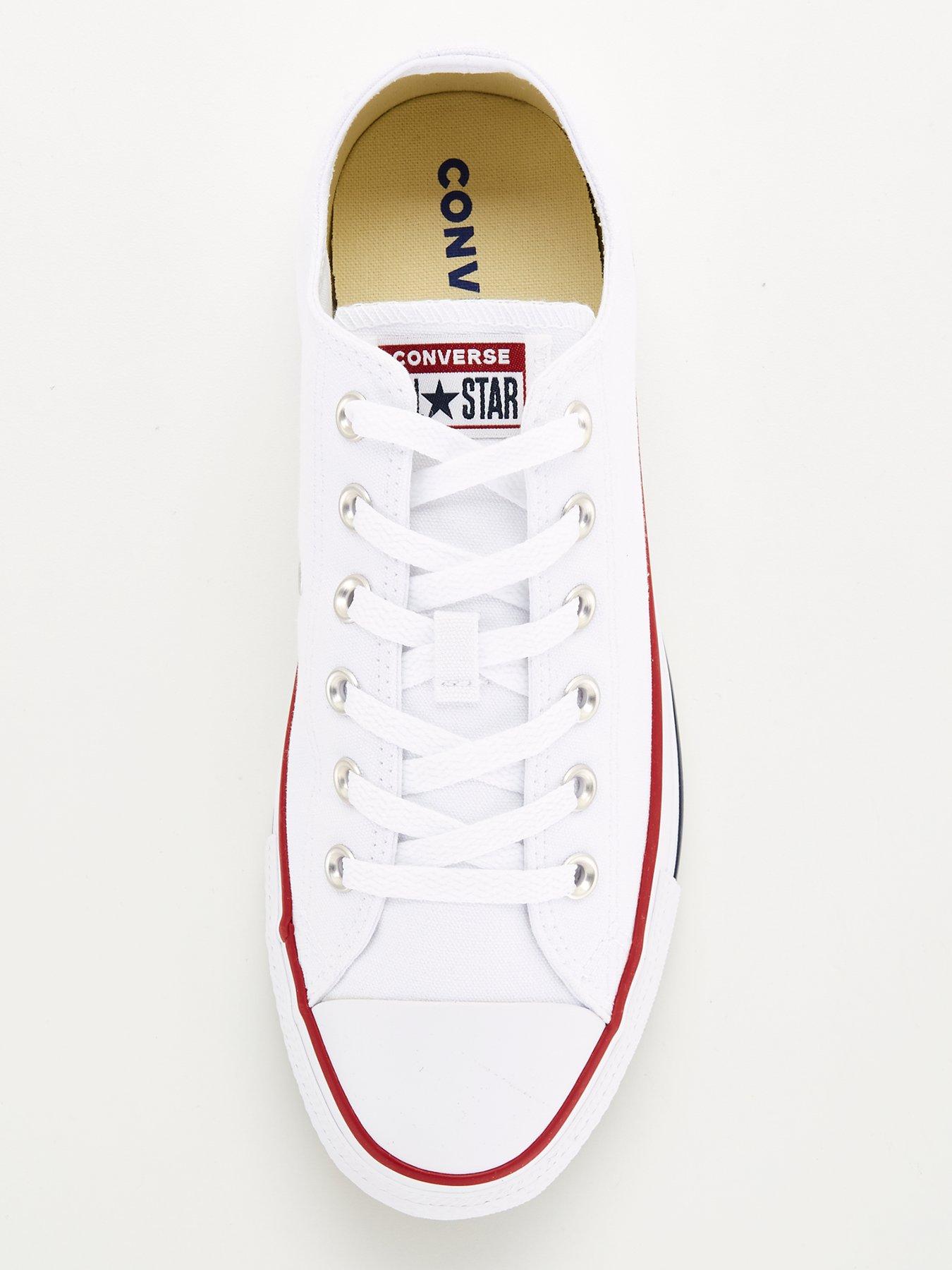Image 4 of 6 of Converse Unisex Wide Ox Trainers - White