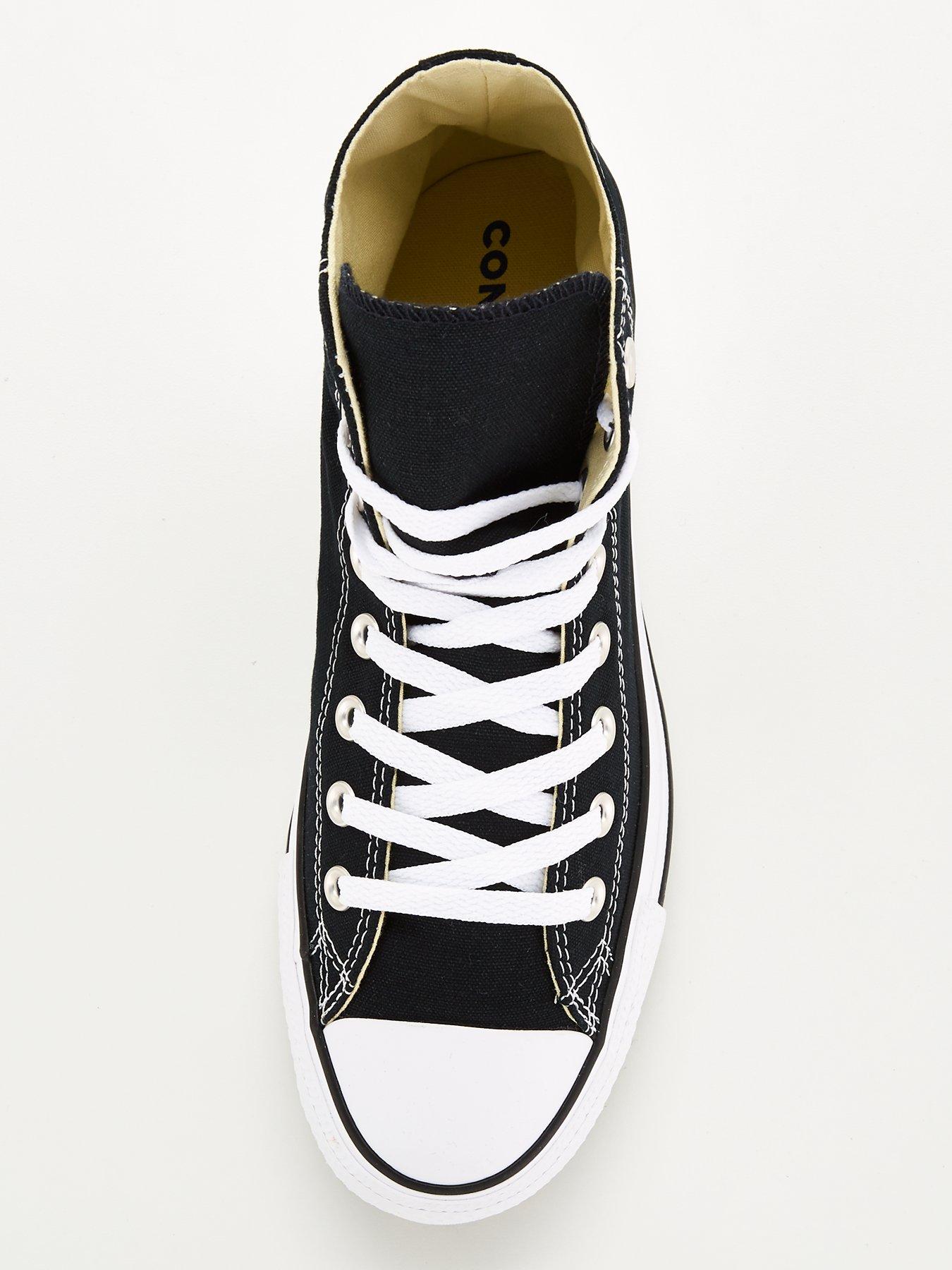 Image 4 of 6 of Converse Unisex Wide Hi Top Trainers - Black