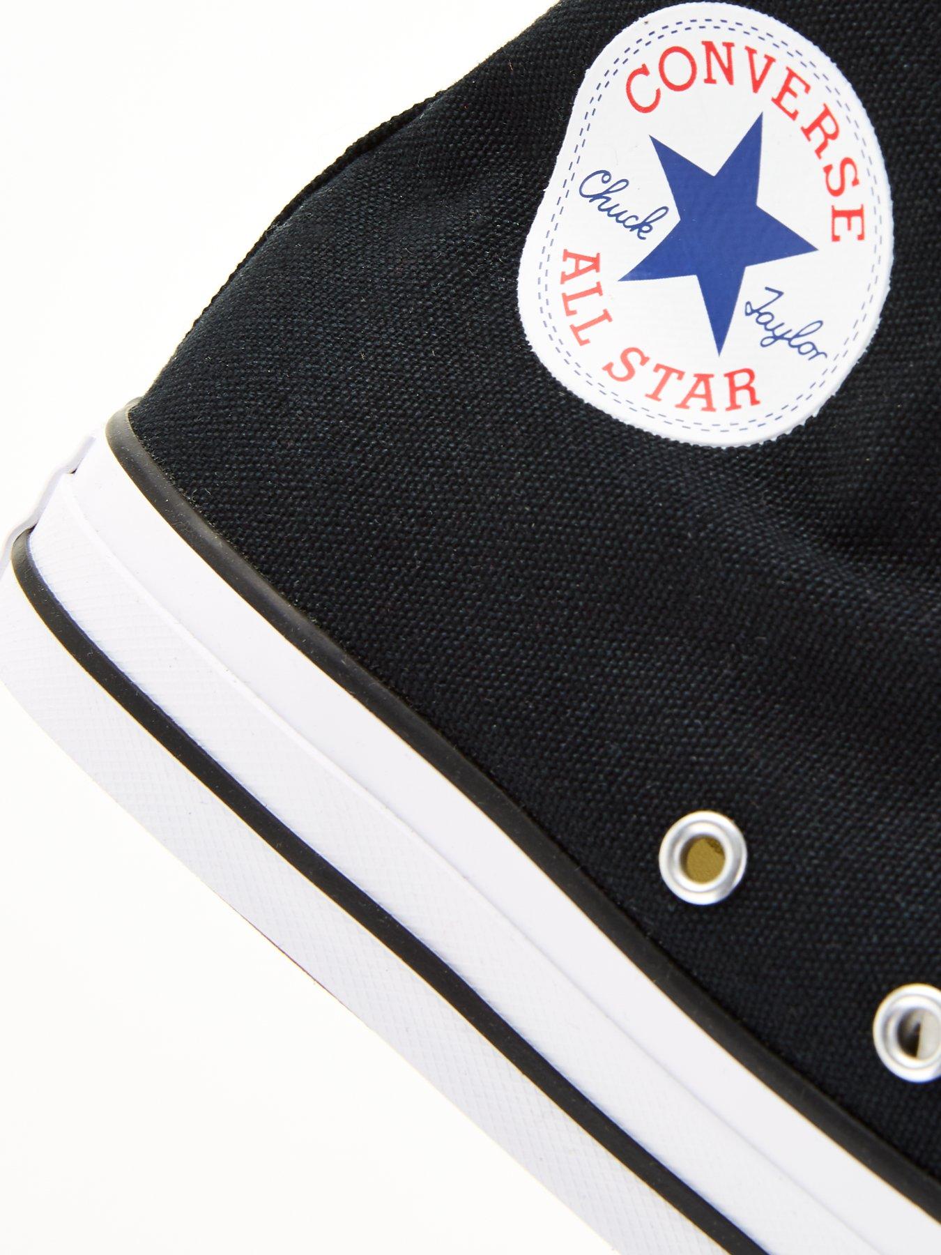 Image 6 of 6 of Converse Unisex Wide Hi Top Trainers - Black