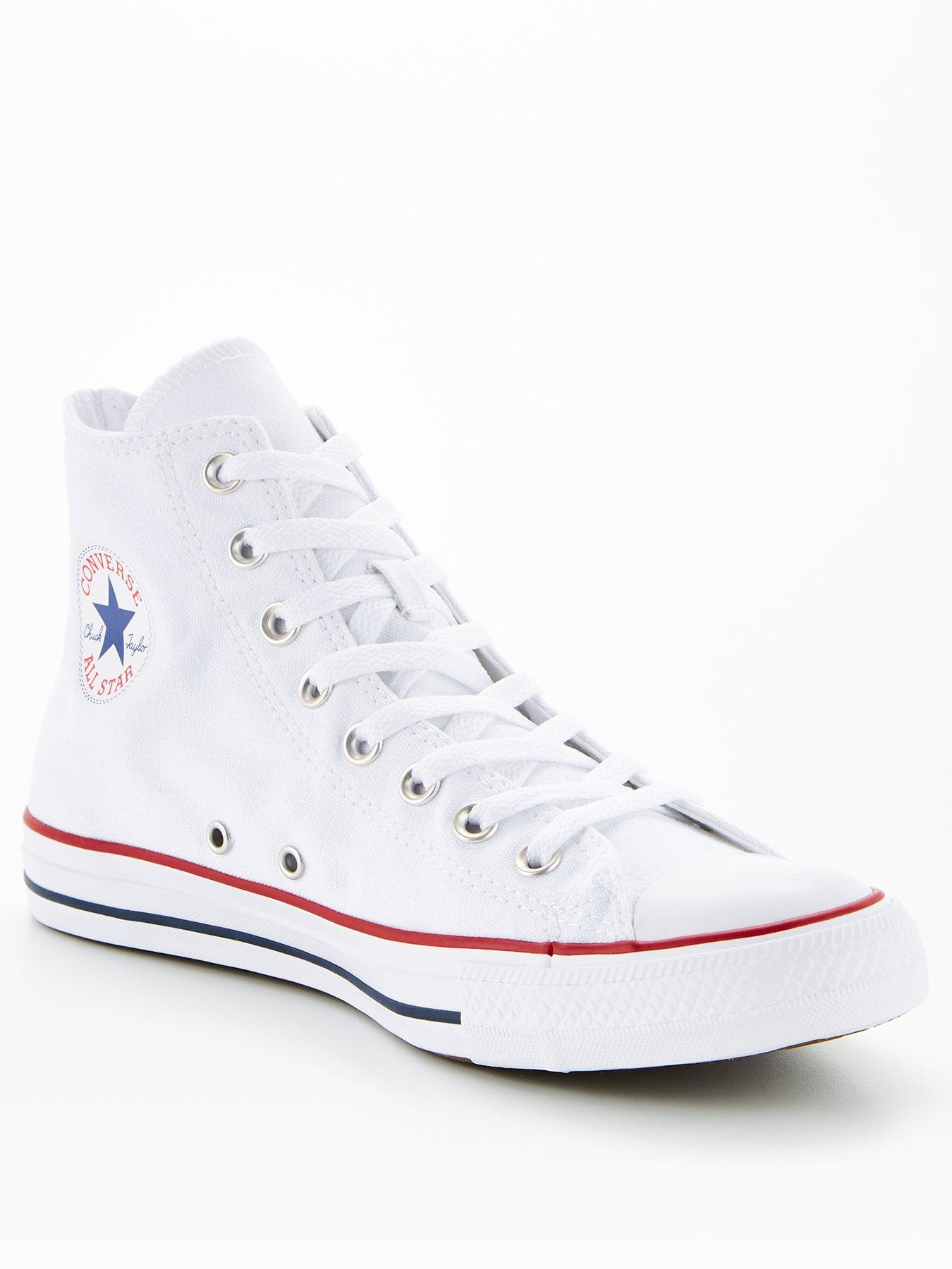 Image 1 of 6 of Converse Unisex Wide Hi Top Trainers - White