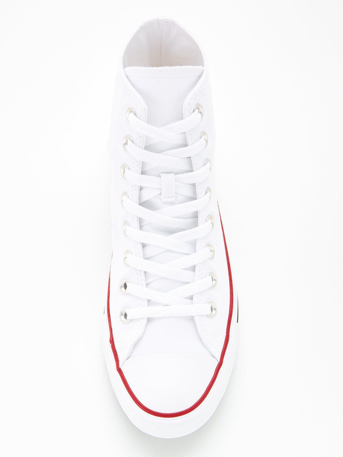 Image 4 of 6 of Converse Unisex Wide Hi Top Trainers - White