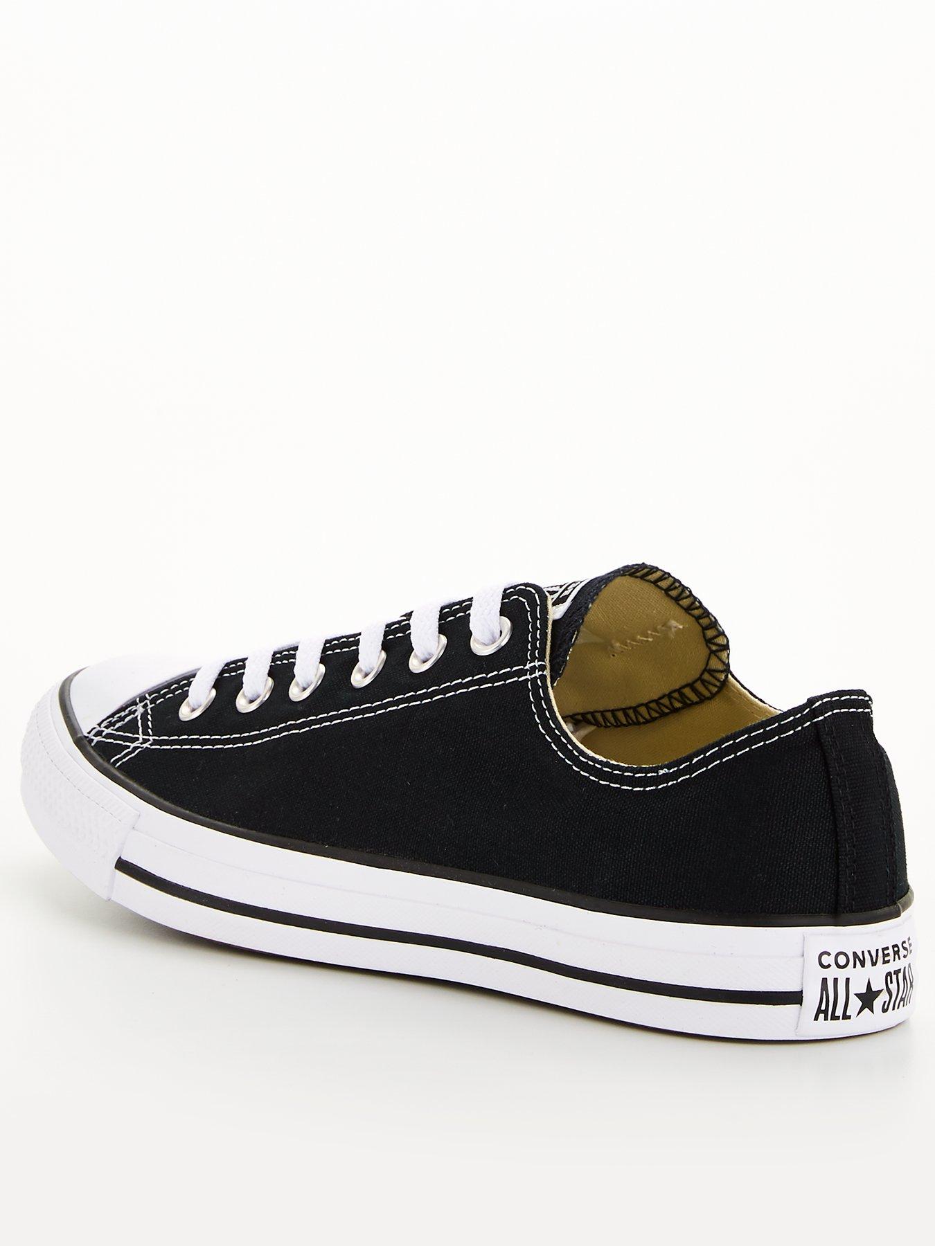 Image 2 of 6 of Converse Unisex Wide Ox Trainers - Black