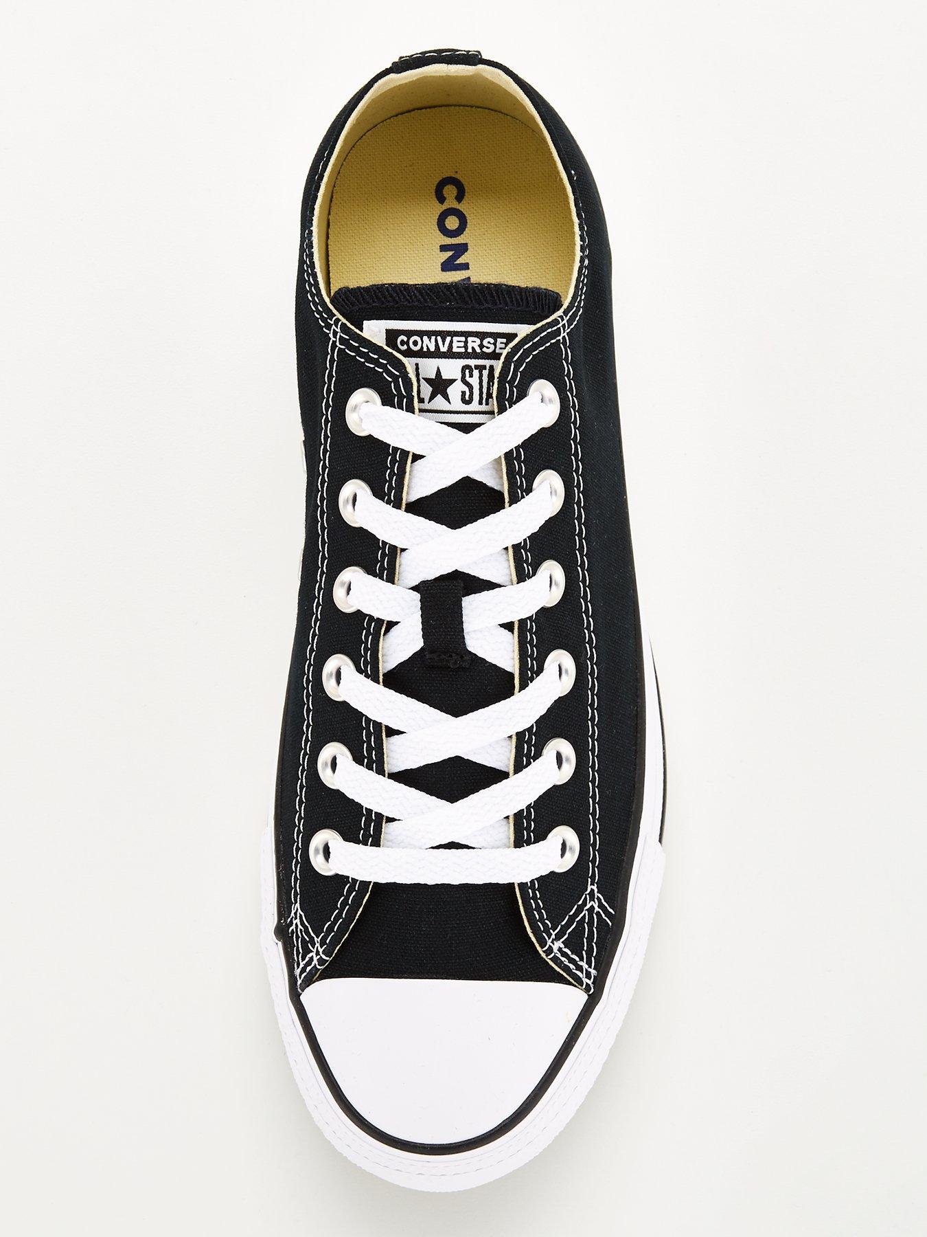 Image 4 of 6 of Converse Unisex Wide Ox Trainers - Black