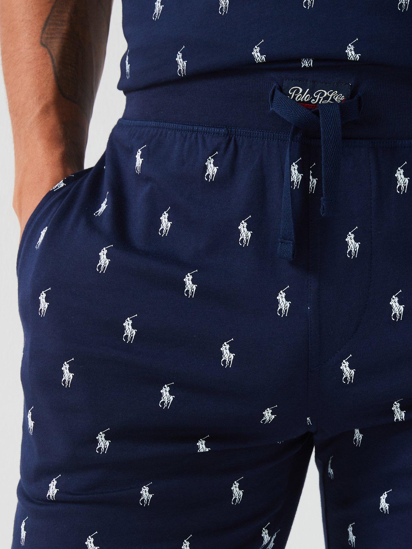 Mens polo shorts shop with horses all over