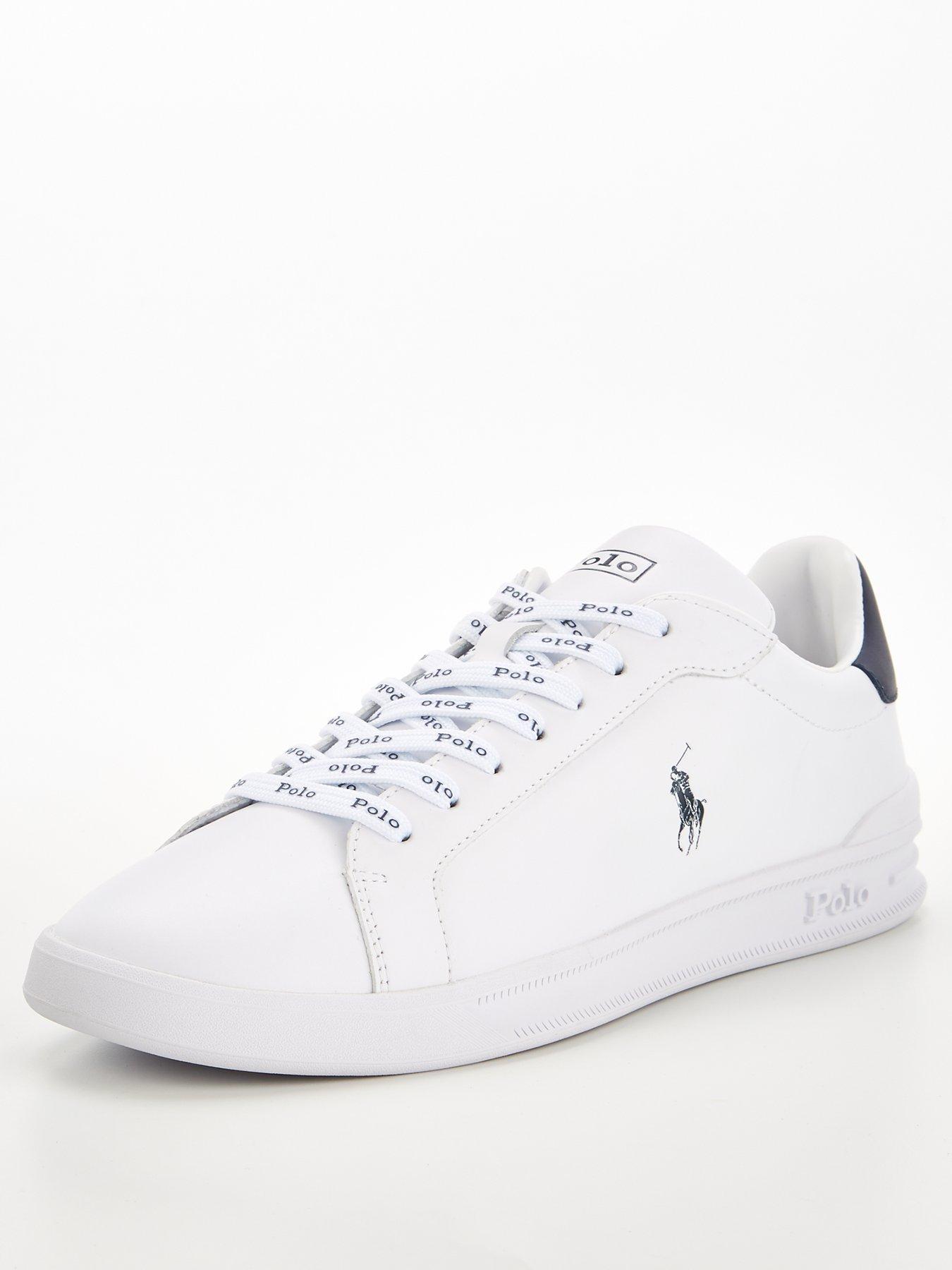 Mens ralph lauren trainers white sale