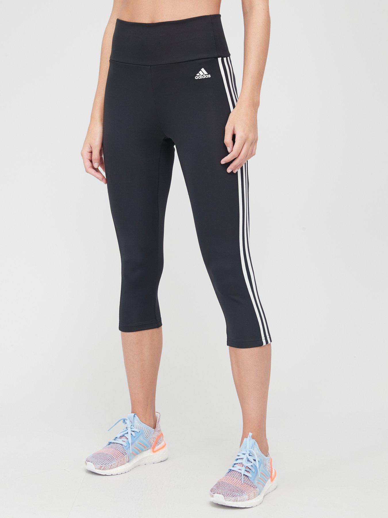 Buy Adidas Techfit 3/4 3 Stripes Tights In Black