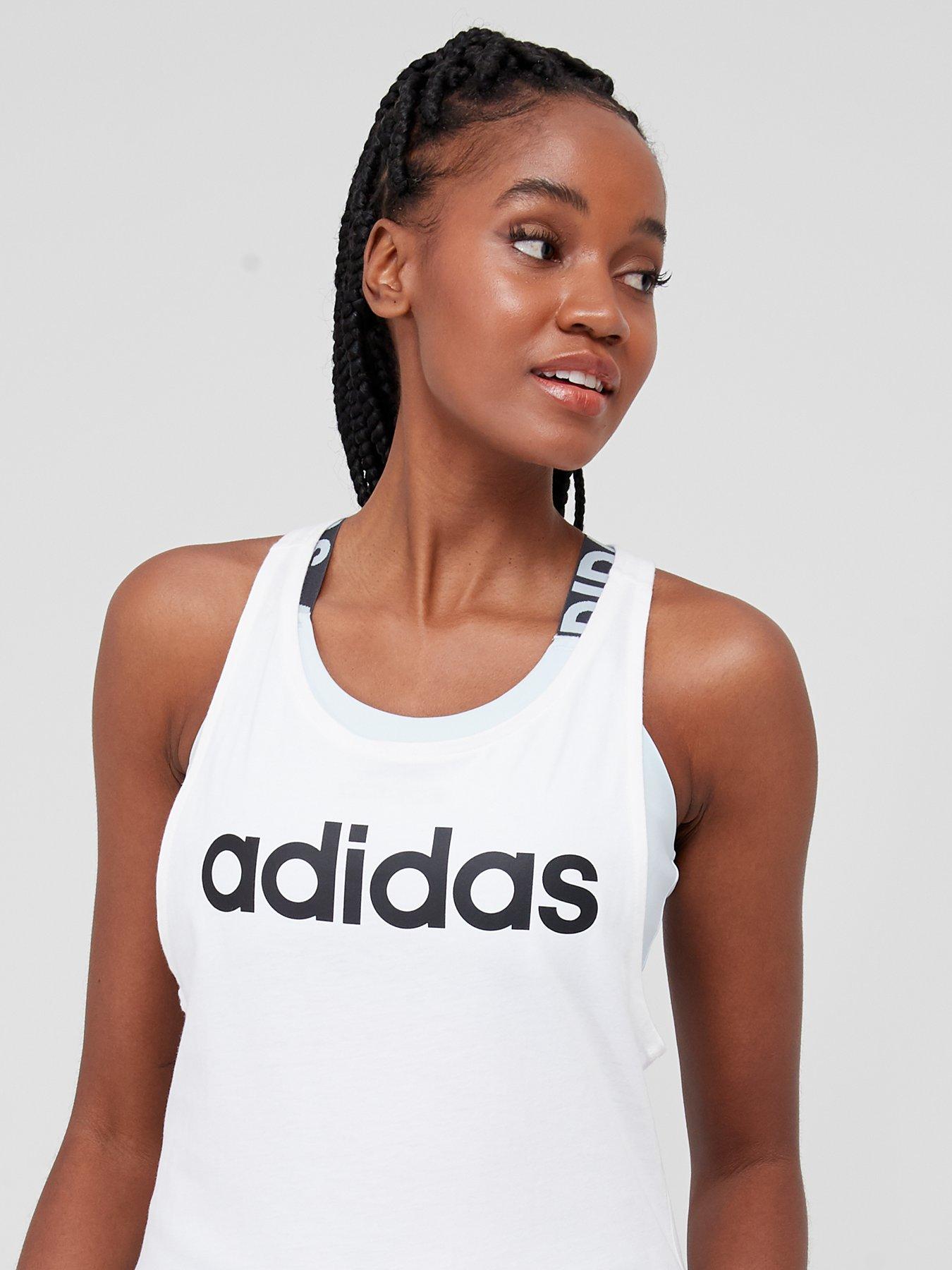 adidas-sportswear-womens-linear-tank-whiteblackoutfit