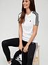adidas-sportswear-essentials-slim-3-stripes-t-shirt-whiteblackoutfit