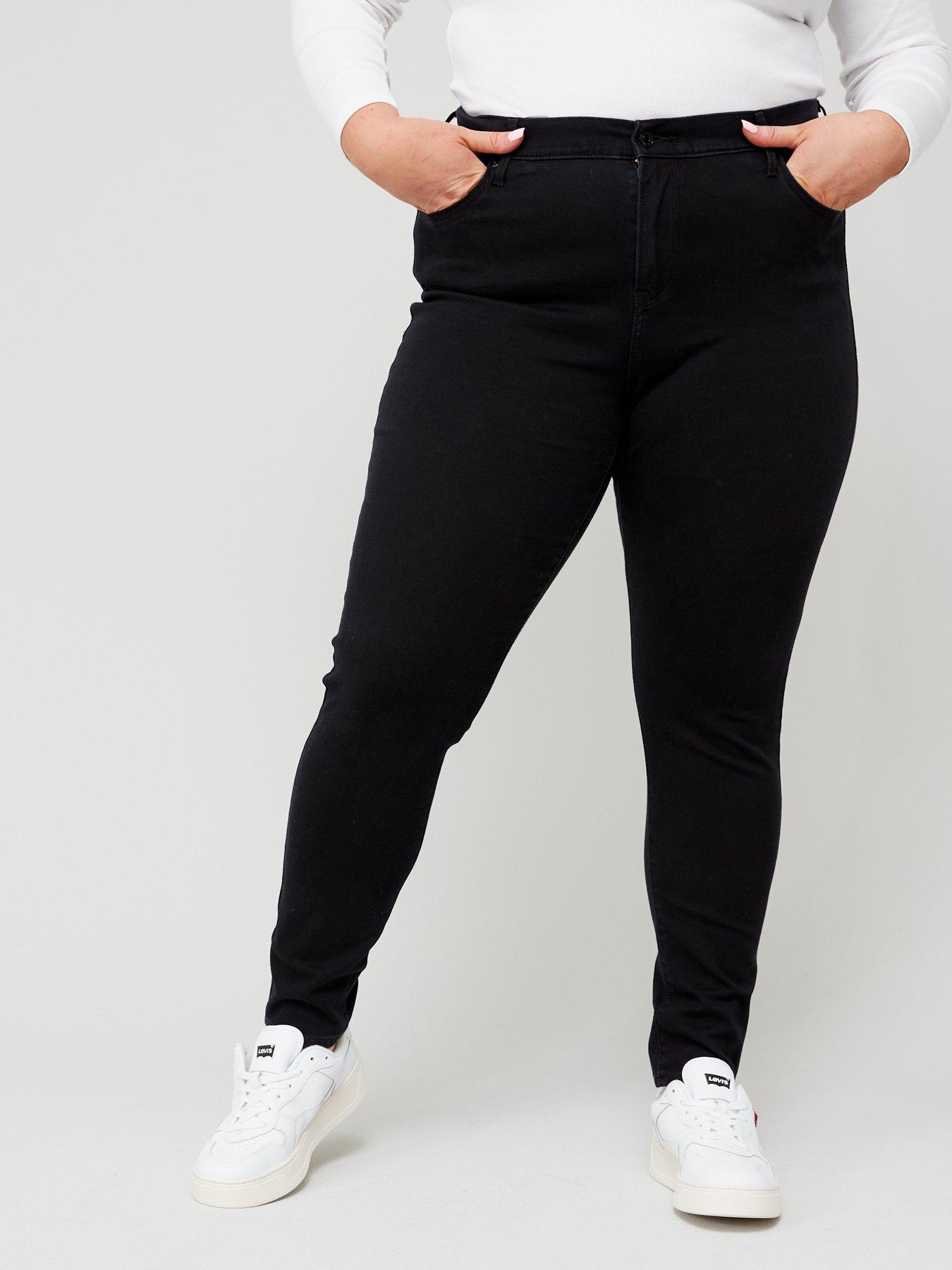 Levis Womens Plus-Size 414 Classic Straight Jeans, Soft  Black, 36