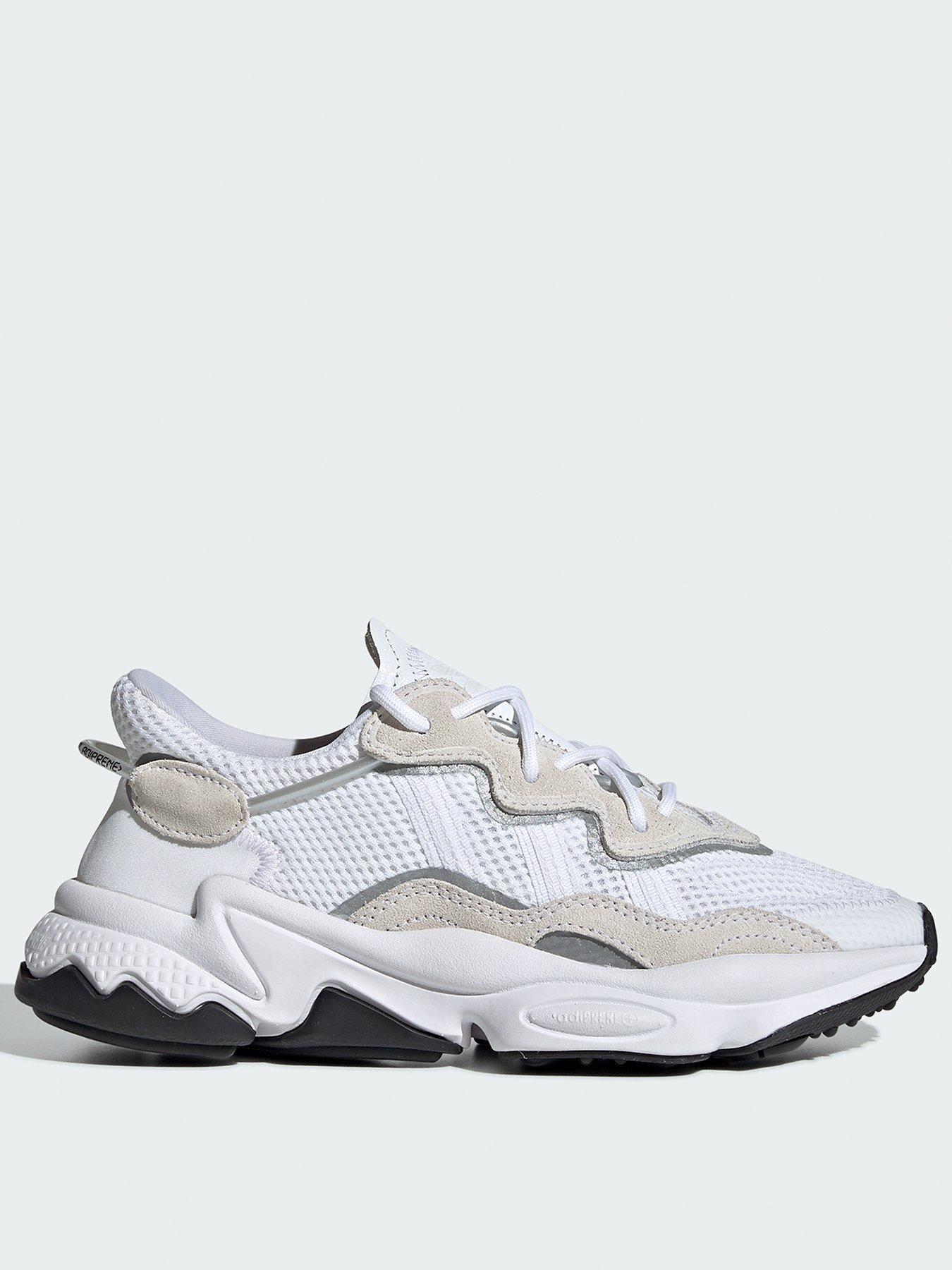 Image 3 of 7 of adidas Originals Junior Unisex Ozweego Trainers - White/Off White