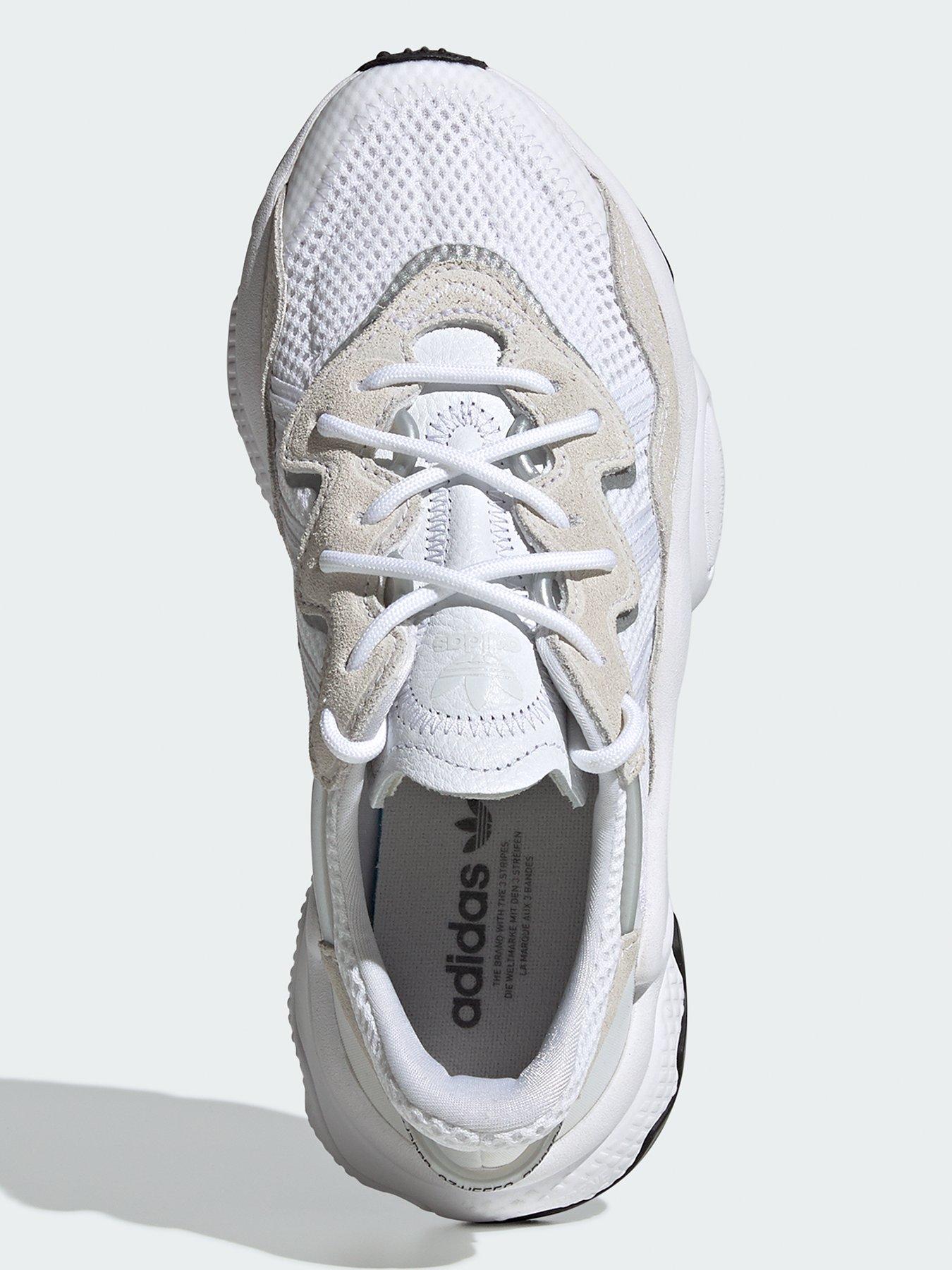 Image 4 of 7 of adidas Originals Junior Unisex Ozweego Trainers - White/Off White
