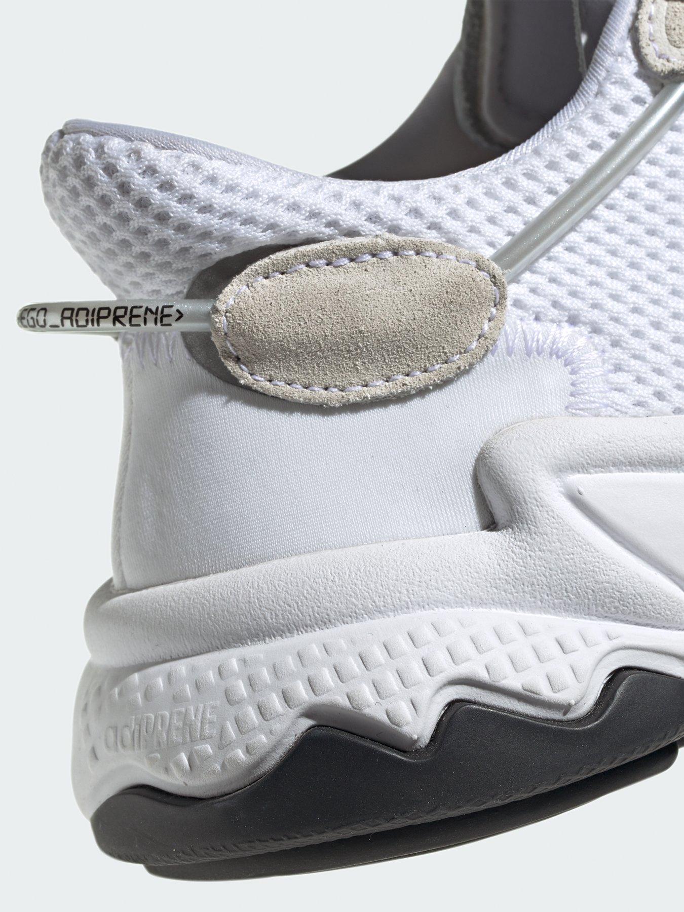 Image 6 of 7 of adidas Originals Junior Unisex Ozweego Trainers - White/Off White