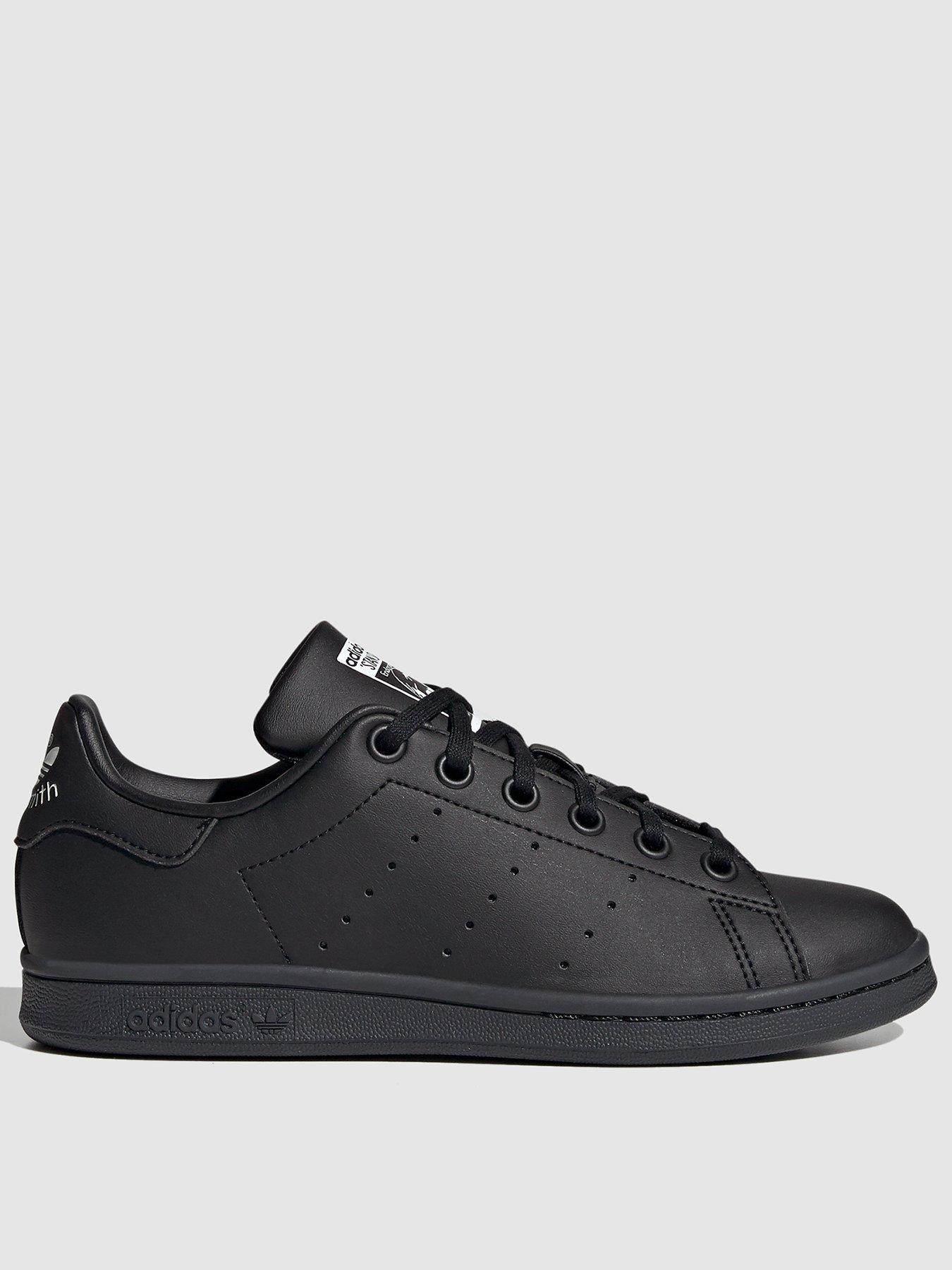 adidas-originals-unisex-junior-stan-smith-trainers-blackwhiteback