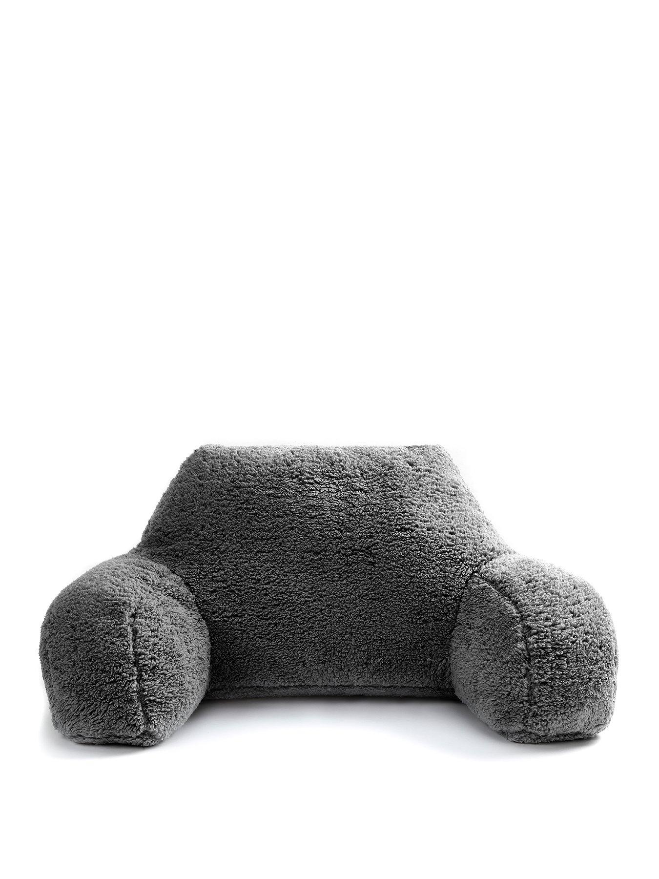 very-home-fleece-cuddle-cushion-charcoalstillFront