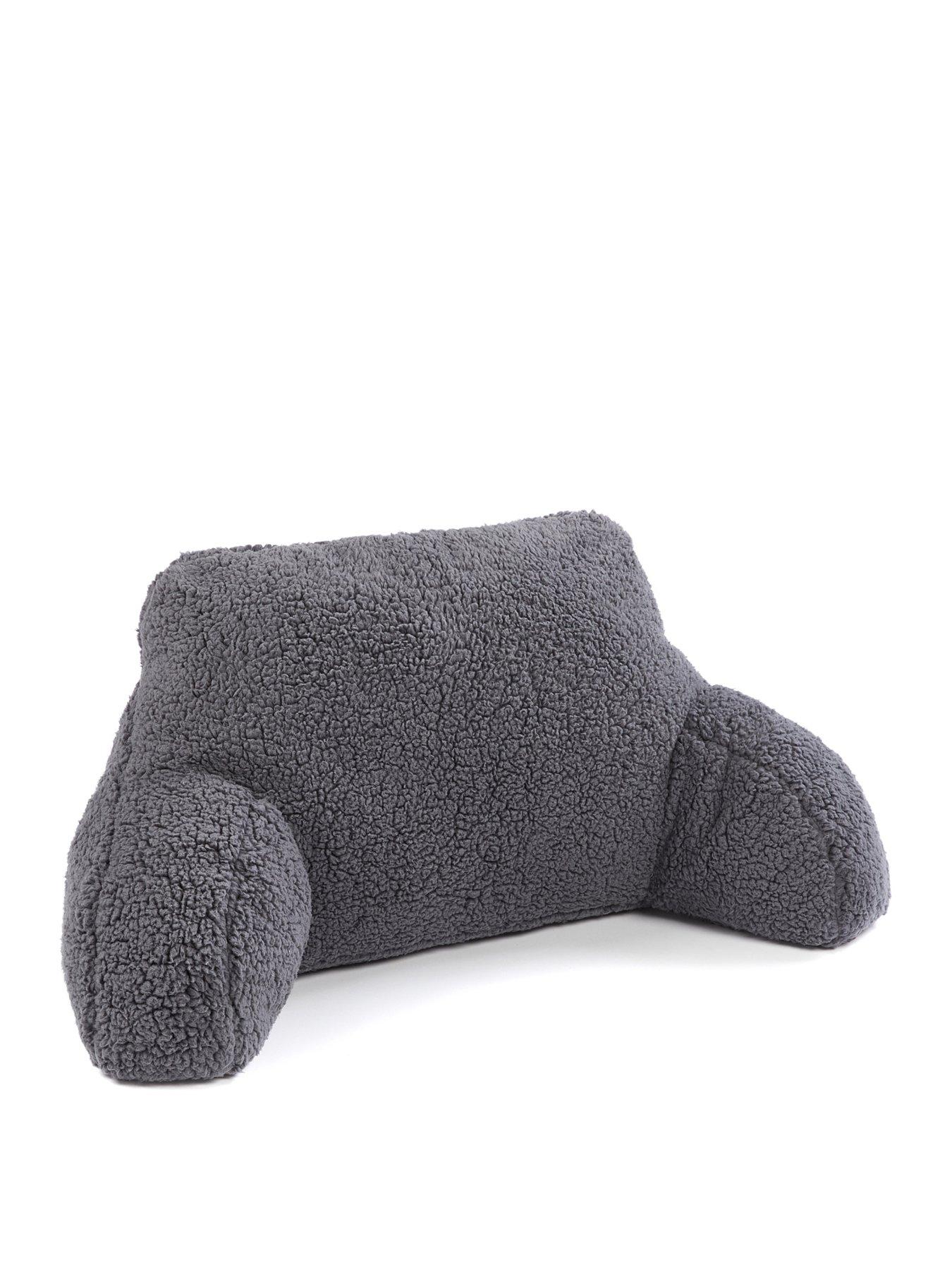 Image 2 of 4 of The Very Collection Fleece Cuddle Cushion - Charcoal