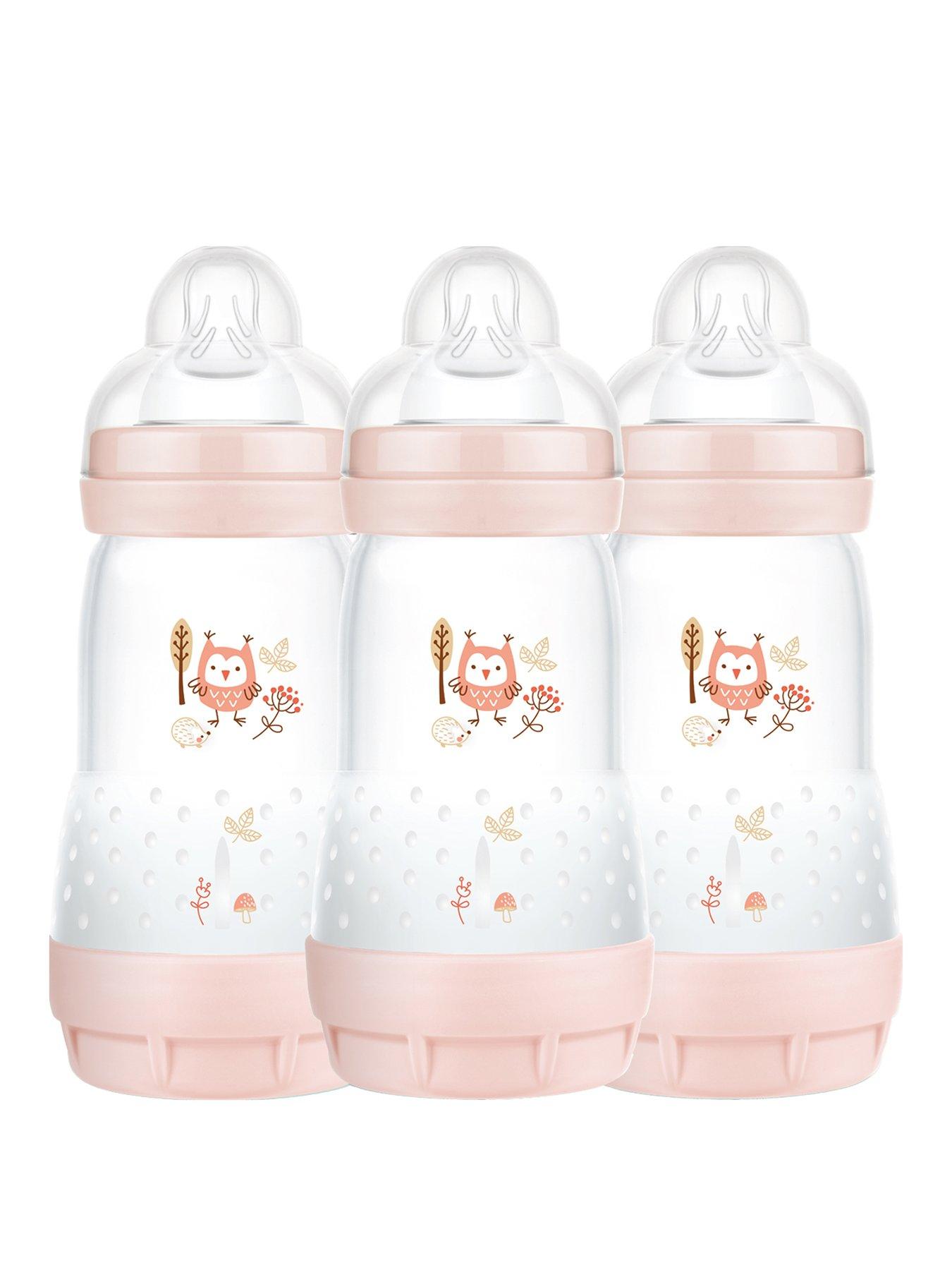 mam-easy-start-260ml-baby-bottle-3-pack-pinkfront