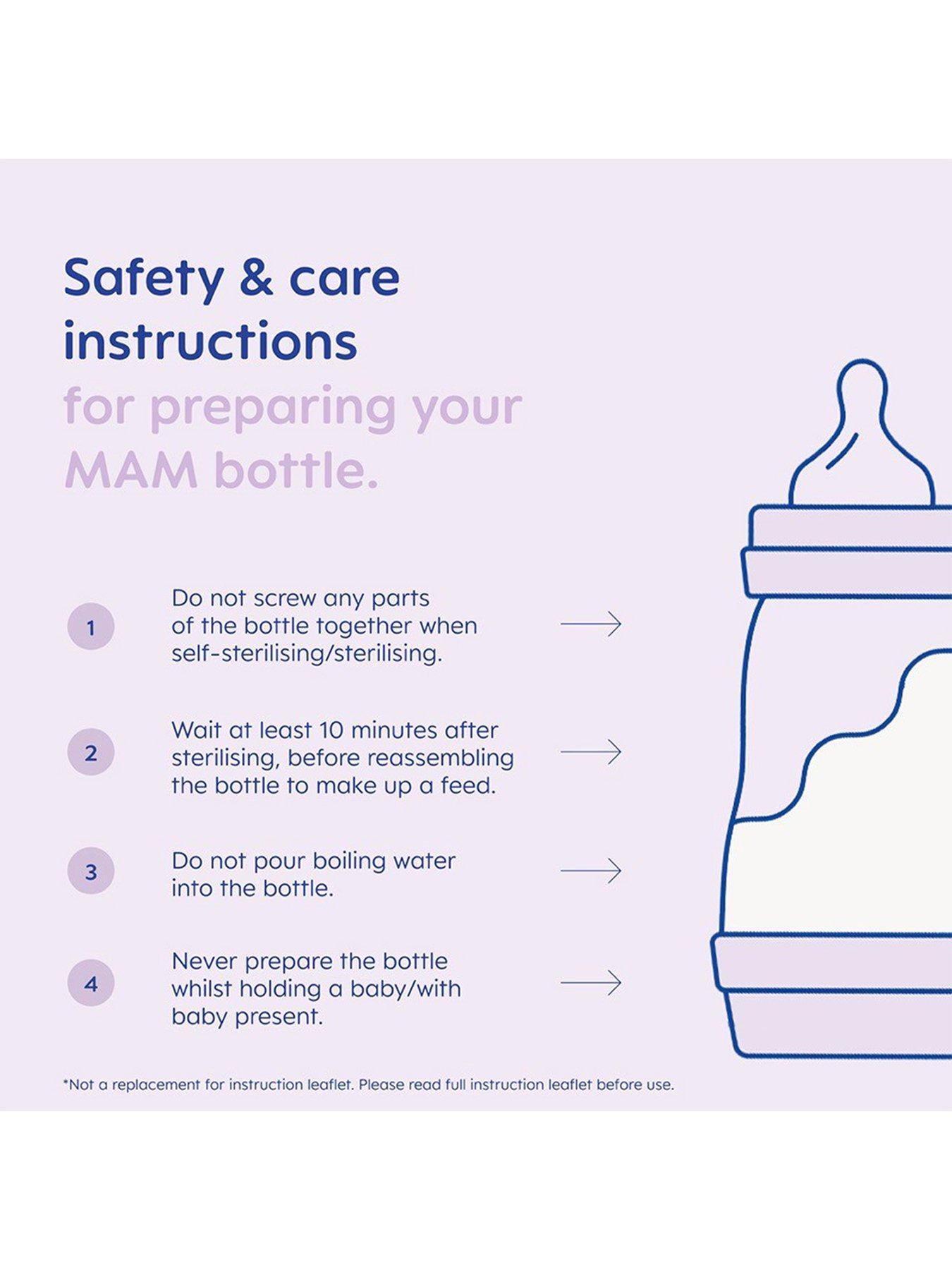 Image 5 of 6 of MAM Easy Start 160ml Baby Bottle - 3 Pack Blue