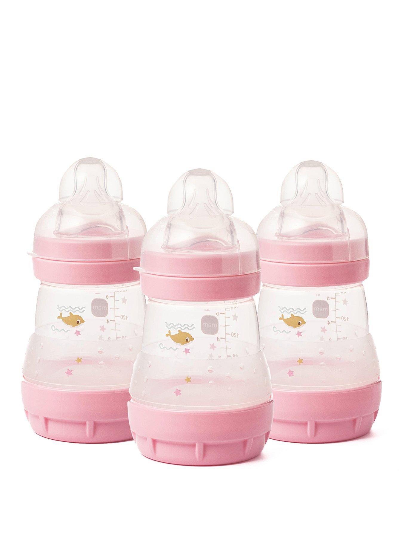 Image 1 of 6 of MAM Easy Start Anti-Colic Baby Bottle 160ml 3pk - Lilac
