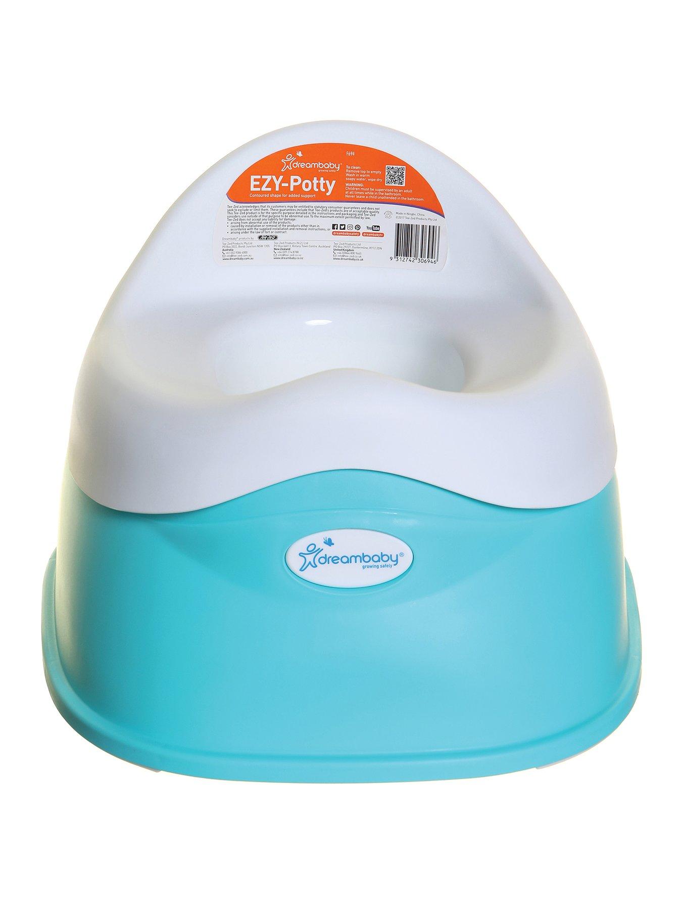 Image 1 of 4 of Dreambaby Sturdy Ezy-Potty (Floor Sit-On) - Aqua/White