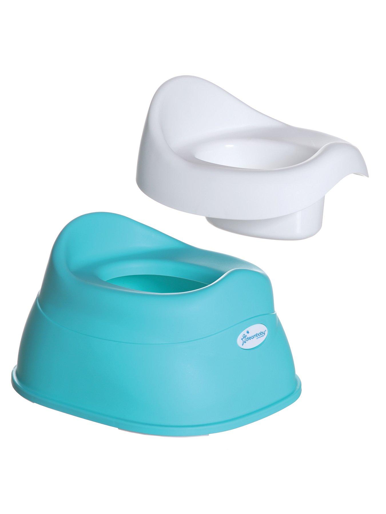 Image 3 of 4 of Dreambaby Sturdy Ezy-Potty (Floor Sit-On) - Aqua/White
