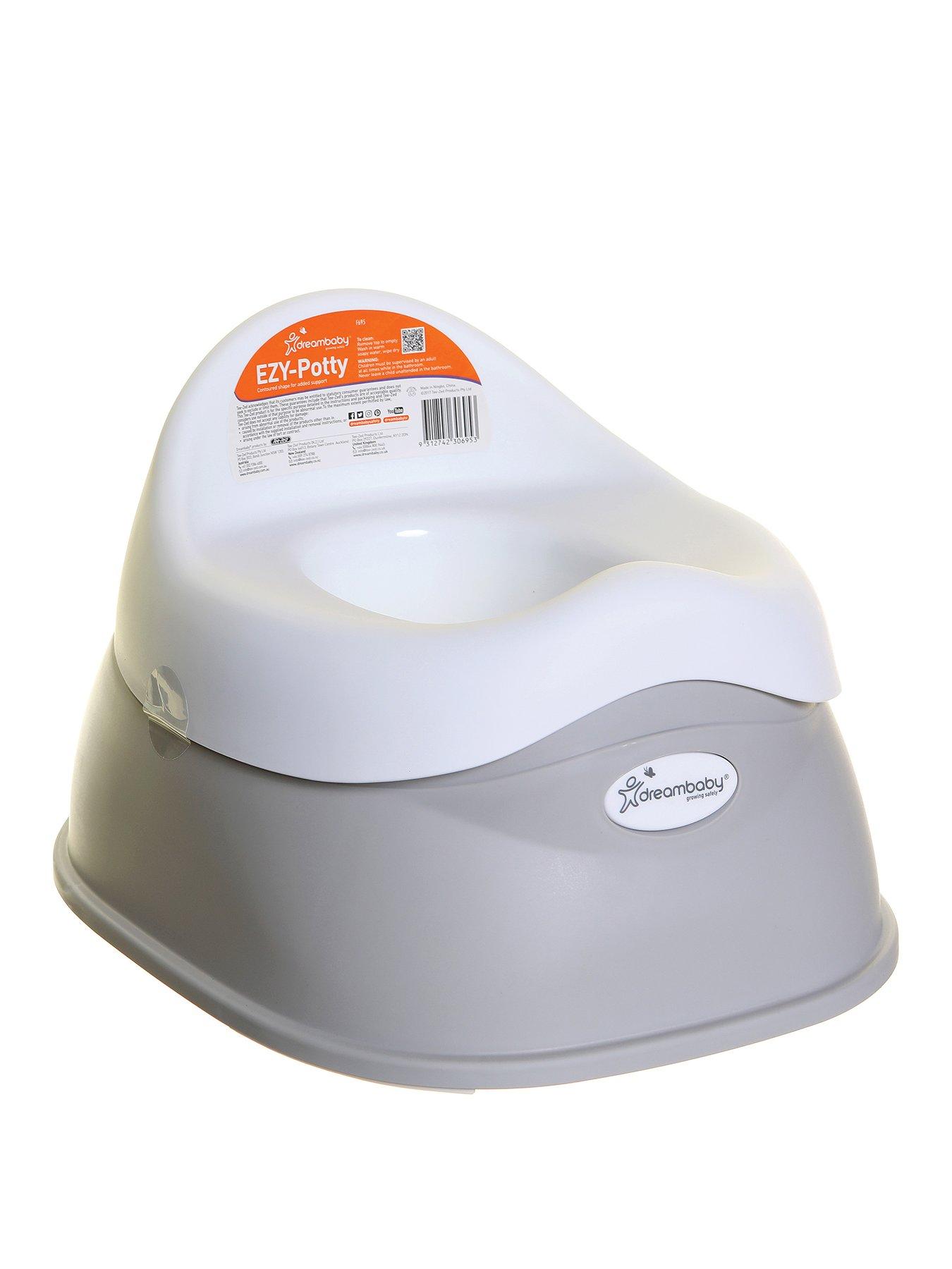 Image 1 of 4 of Dreambaby Sturdy Ezy- Potty (Floor Sit-On) - Grey/White