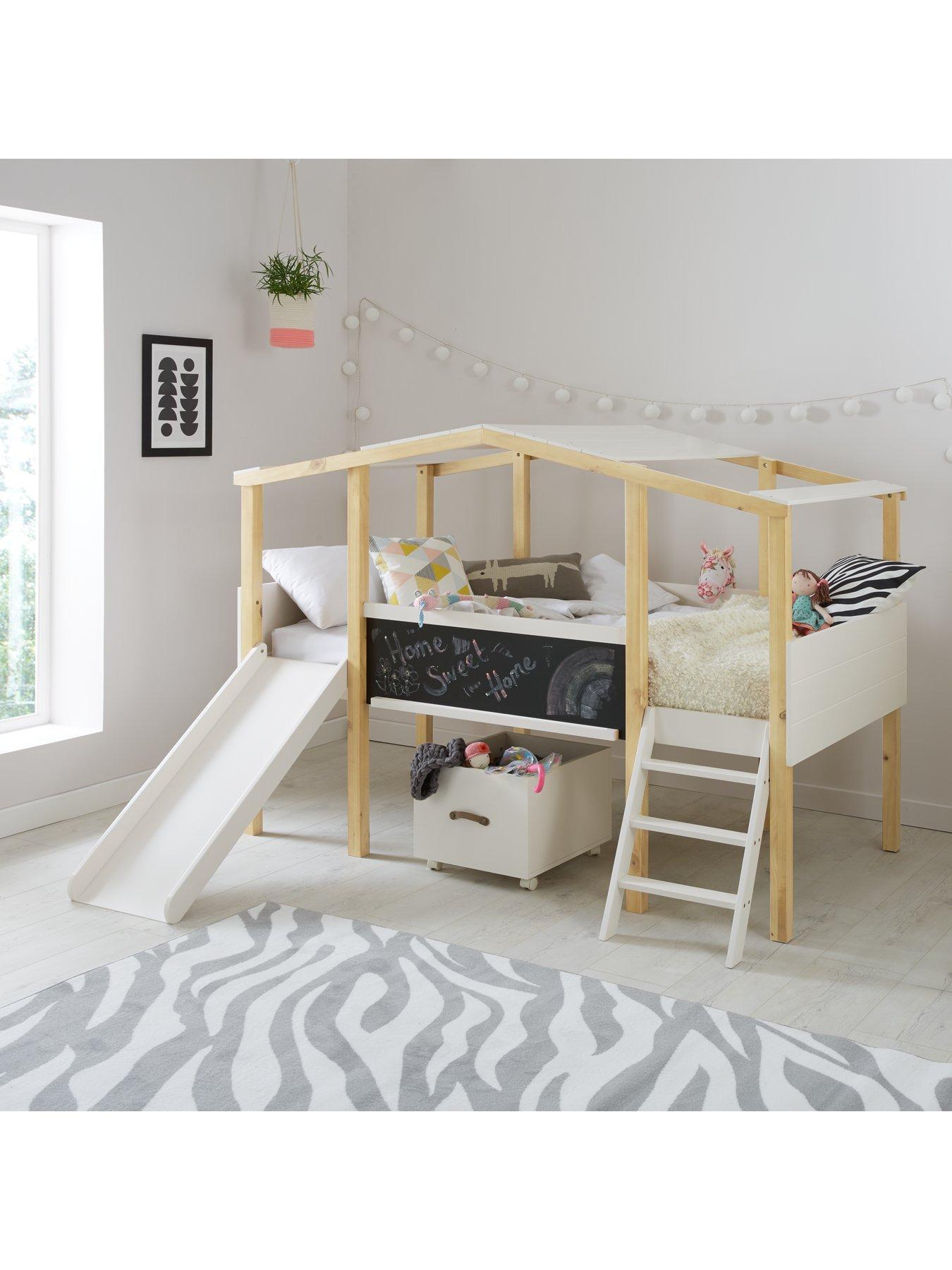 Mid sleeper shop bed white