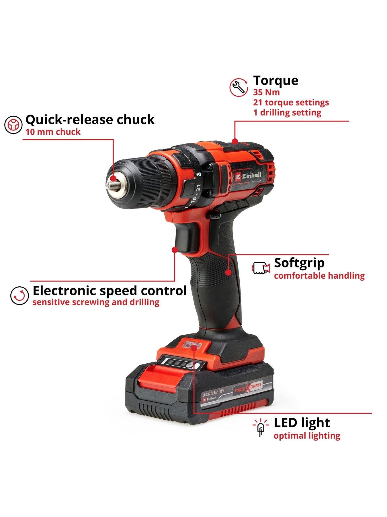 Image 3 of 7 of Einhell Einhell Power X-Change Classic 18V Drill Driver 1 X 1.5AH