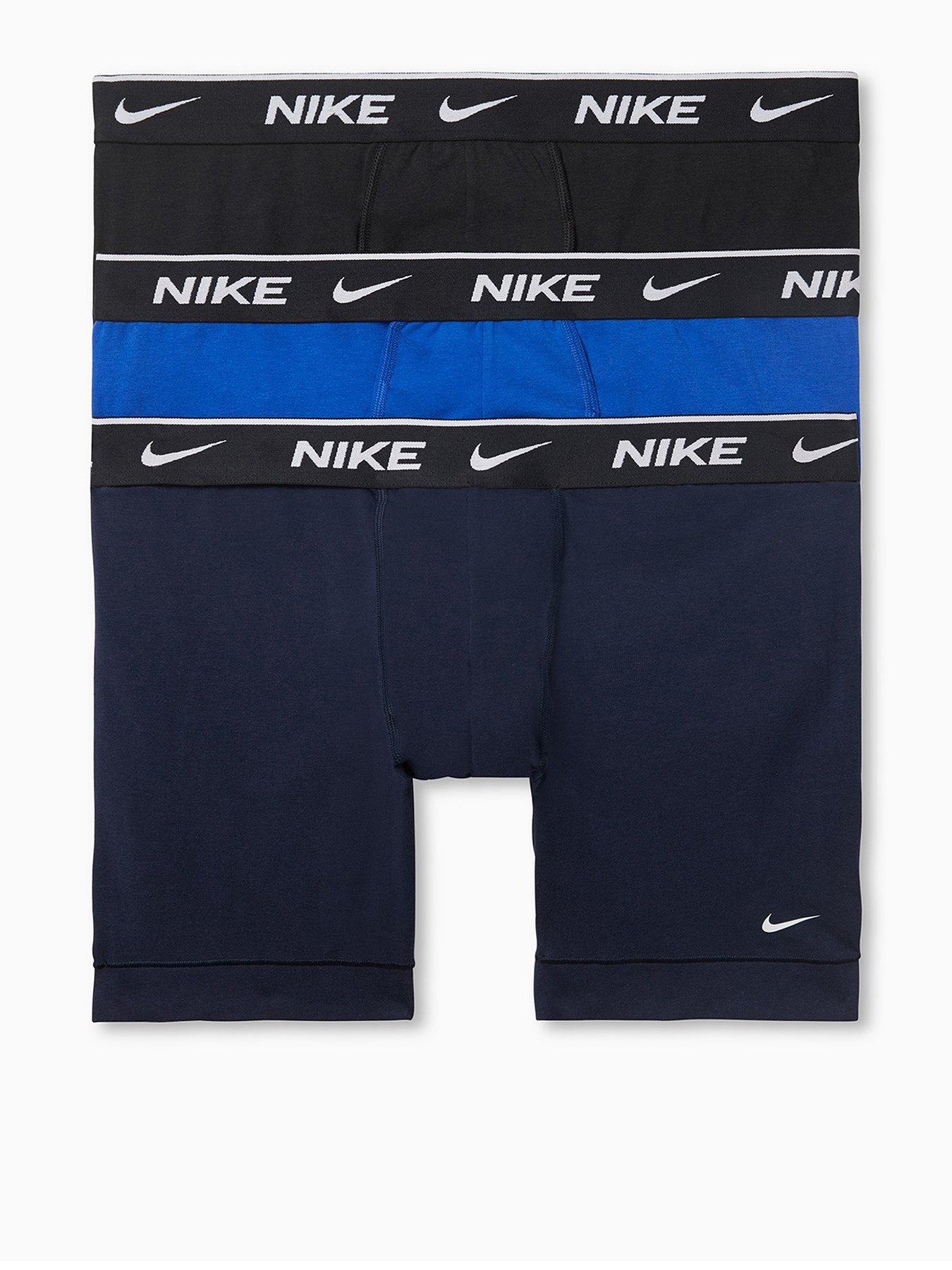 undefined Nike Underwear Boxer Brief 3 Pack Navy, Blue And Black