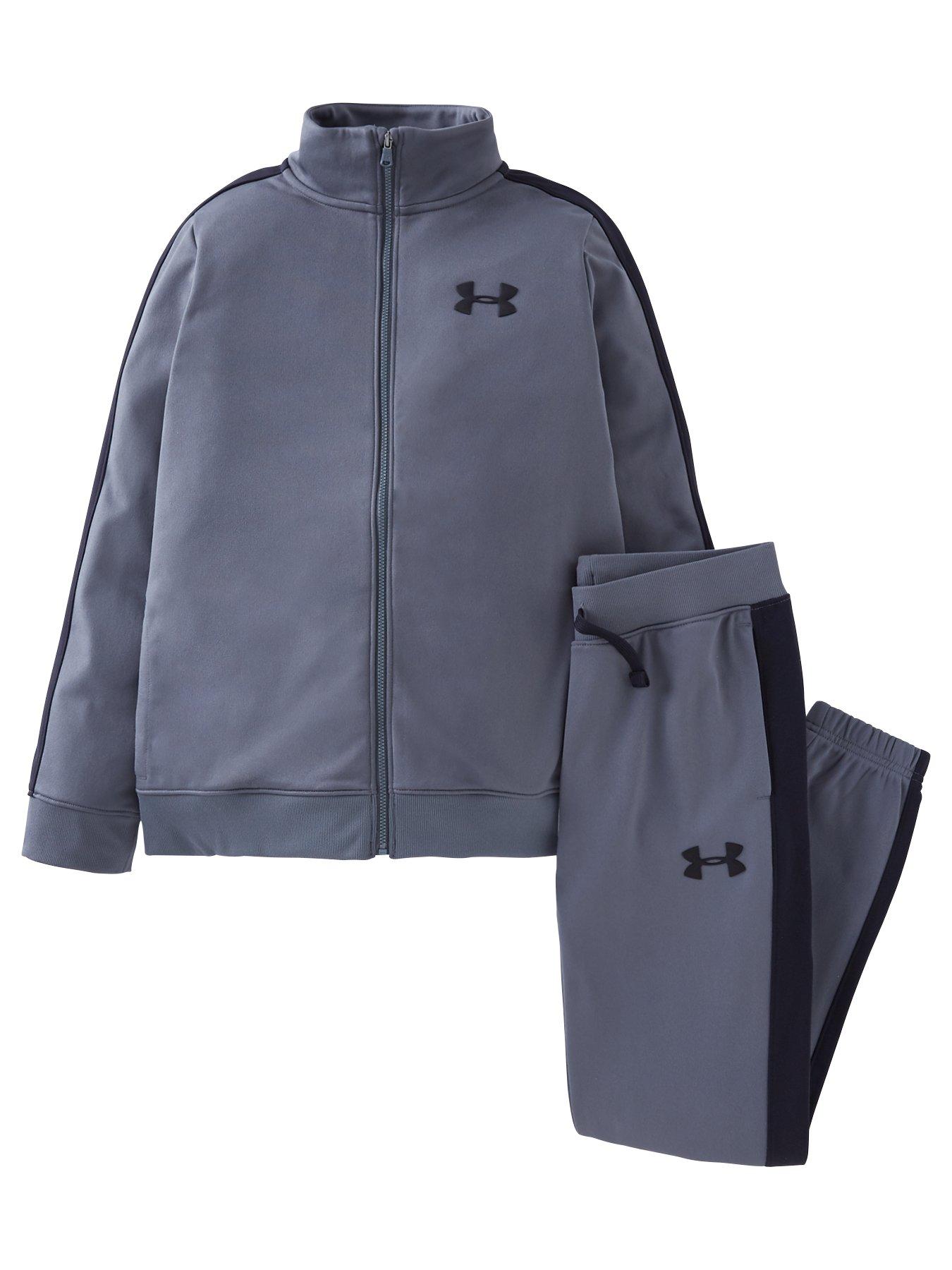 Image 1 of 3 of UNDER ARMOUR Boys Knit Track Suit - Grey